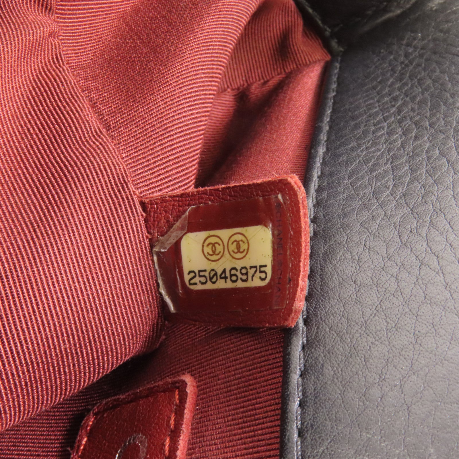CHANEL 牛皮皮革2 Way Shoulder銀扣手挽肩背兩用袋