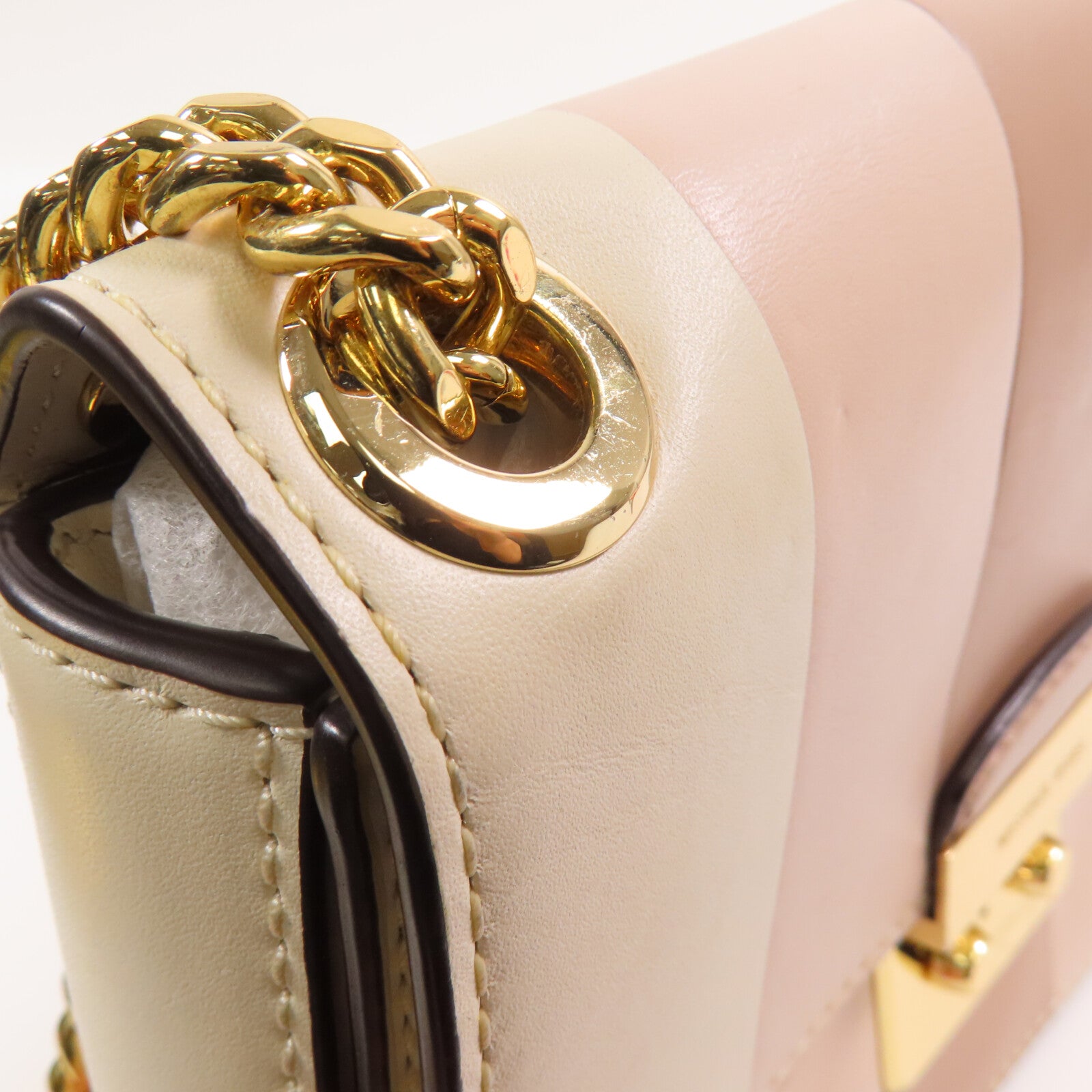 Michael Kors 【激減優惠】牛皮皮革Chain Shoulder Bag金扣鏈帶肩背袋