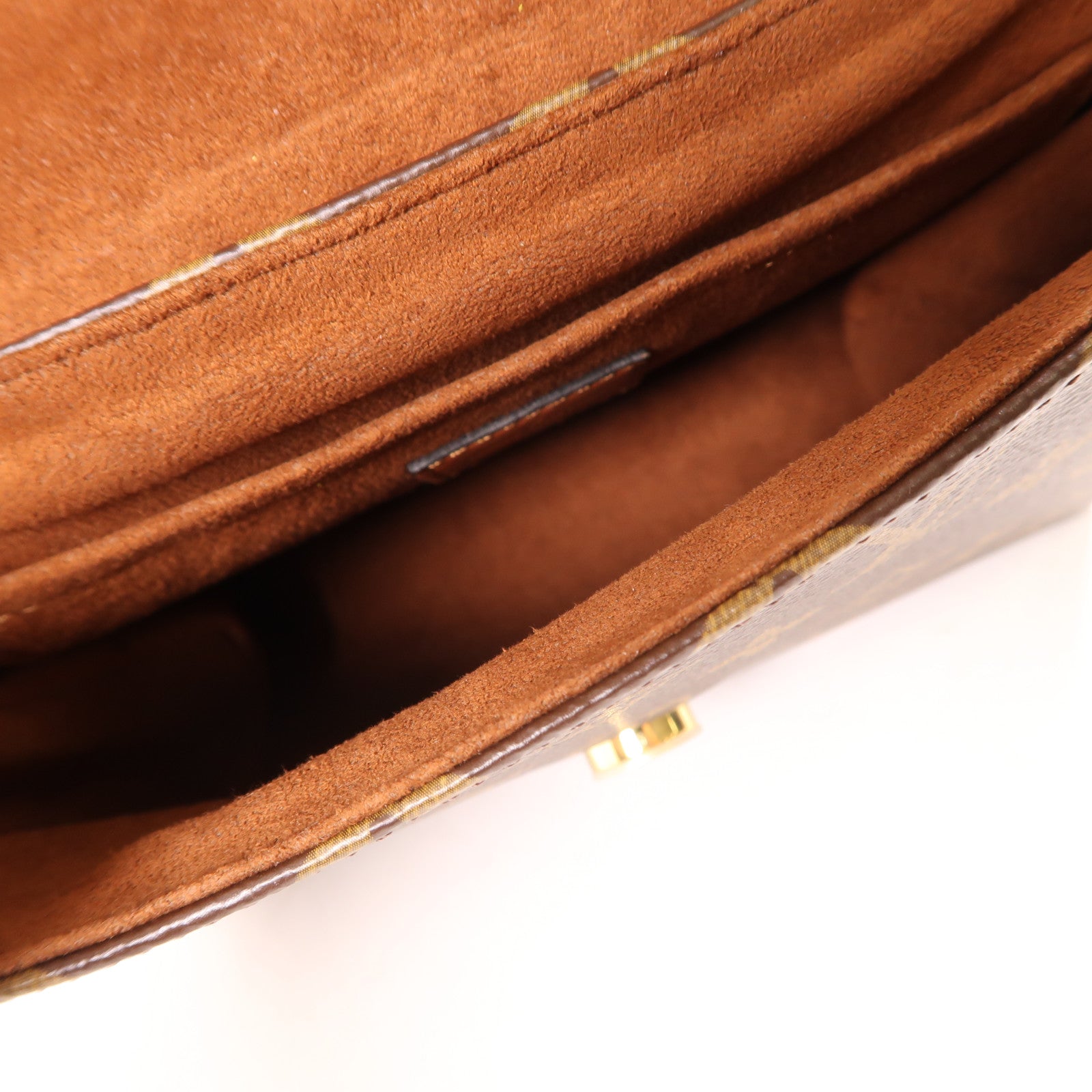 LOUIS VUITTON Monogram Locky BB金扣手挽肩背兩用袋棕色