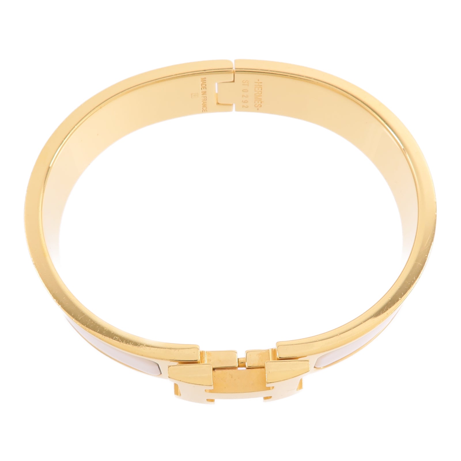 HERMES 金屬/琺瑯Clic H Bracelet手鐲