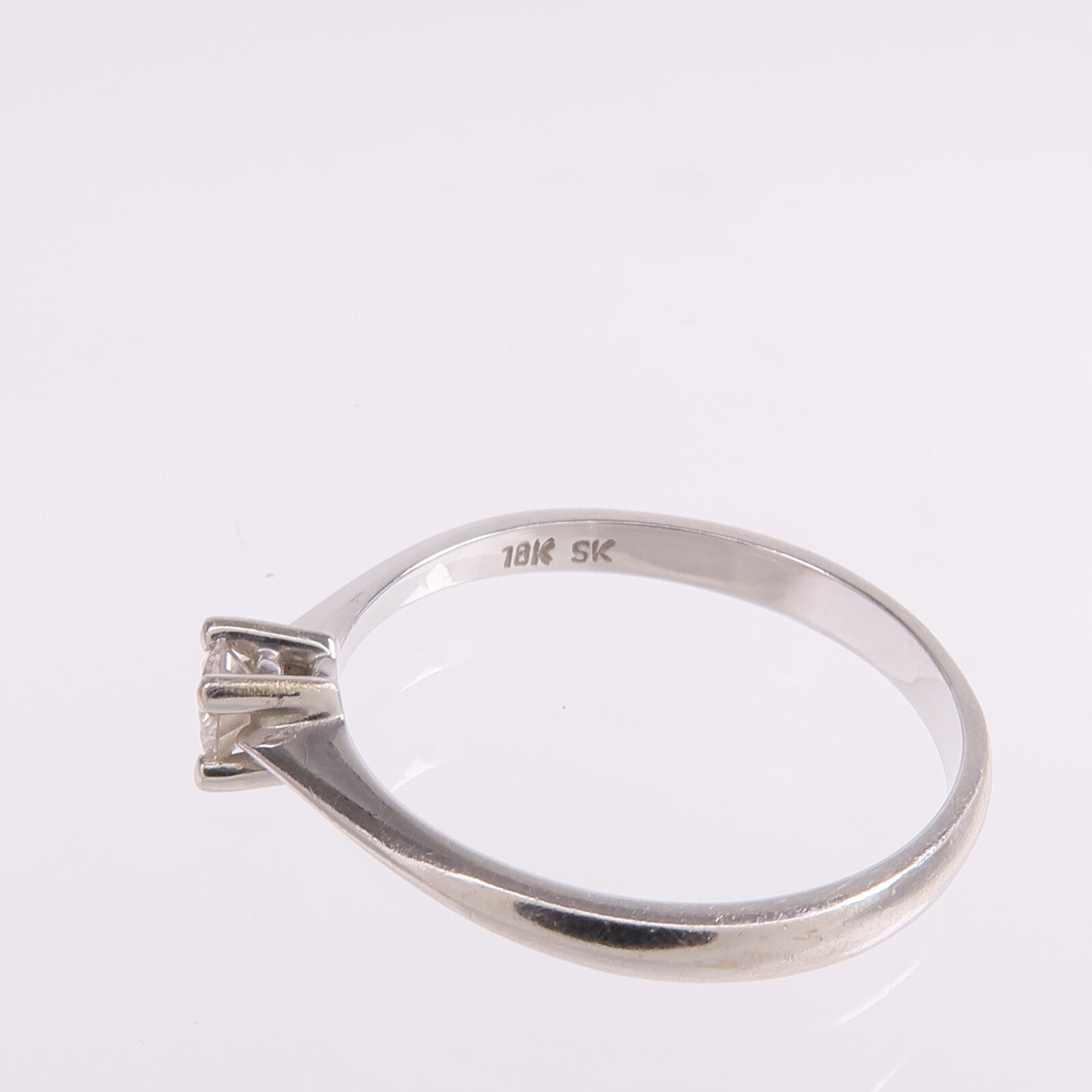 JEWELRY 【激減優惠】18K白金Diamond Ring鑽石戒指US#6.5