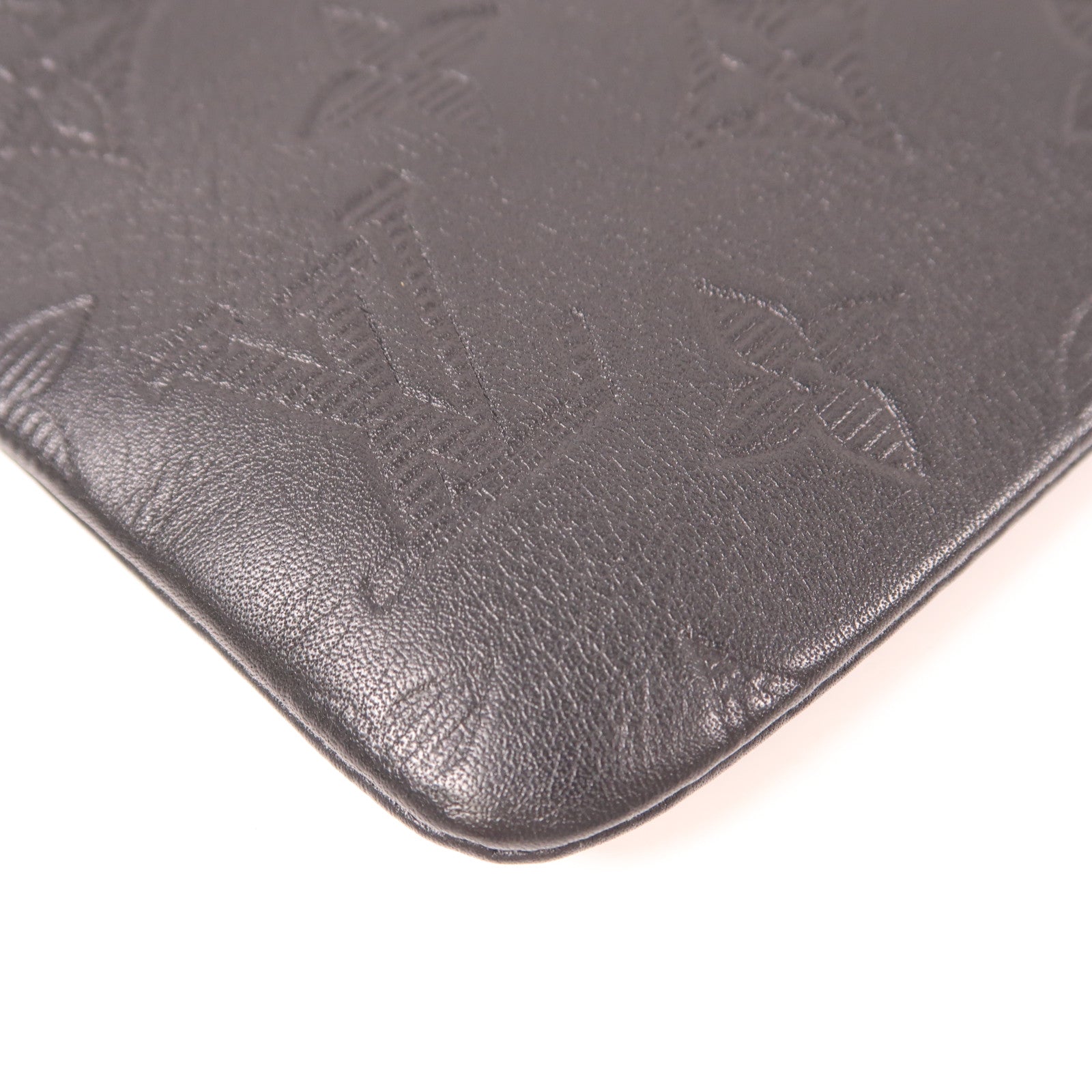 LOUIS VUITTON Monogram Shadow Pochette Discovery手拿包黑色