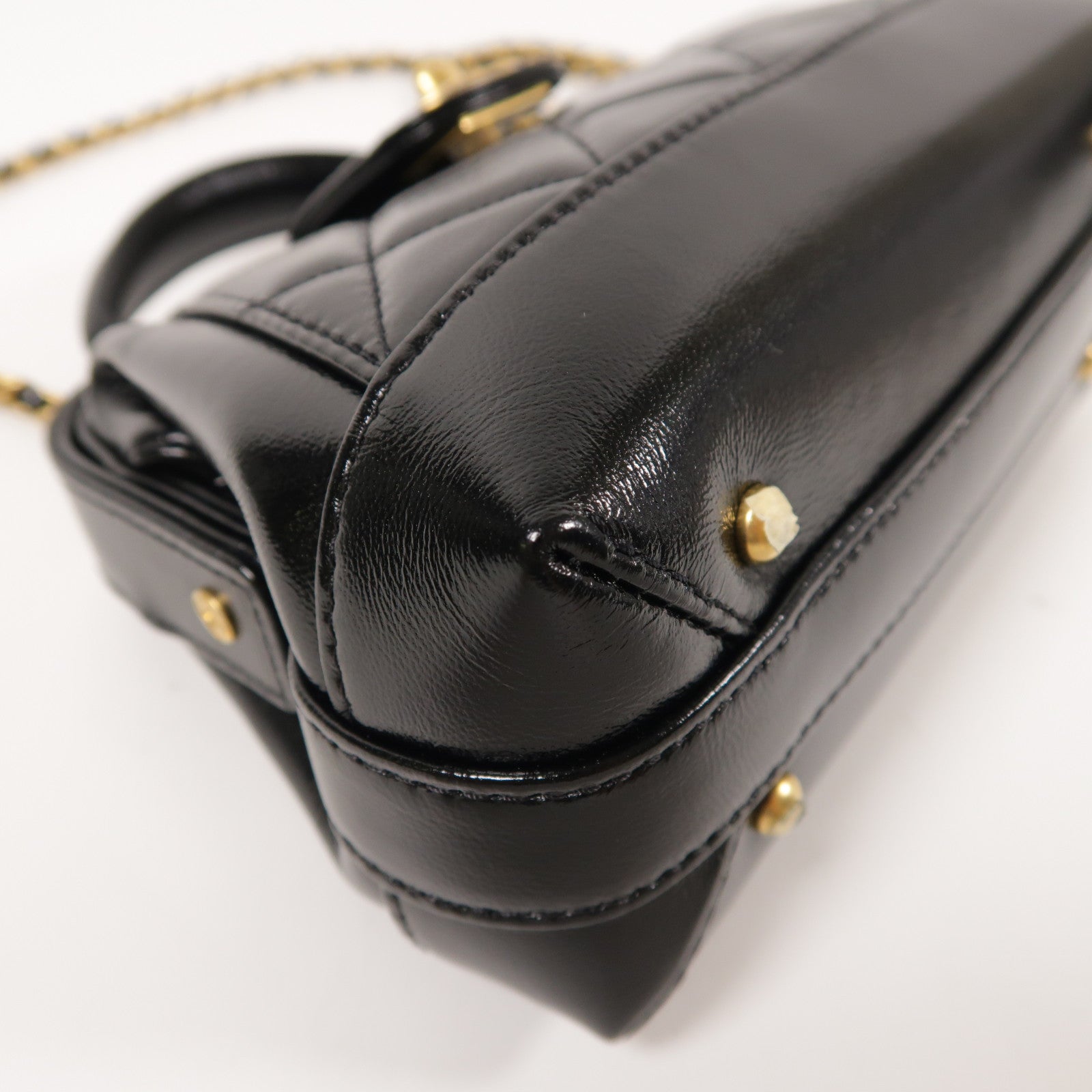 CHANEL【激減優惠】 牛皮皮革Shoulder Bag金扣鏈帶手挽肩背兩用袋