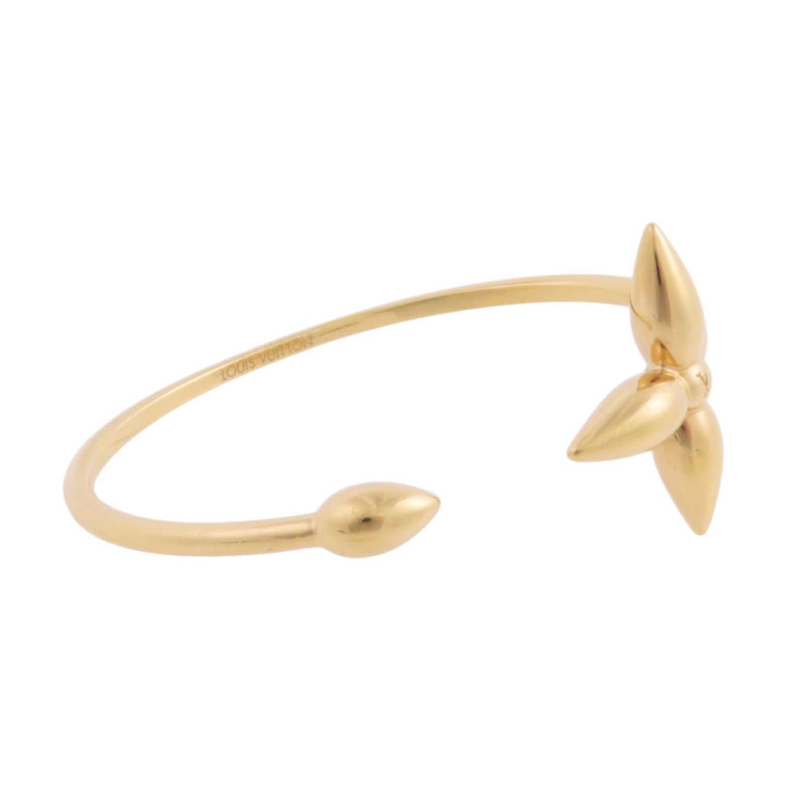 LOUIS VUITTON 金屬Rigid Louisette Bangle金扣手鐲