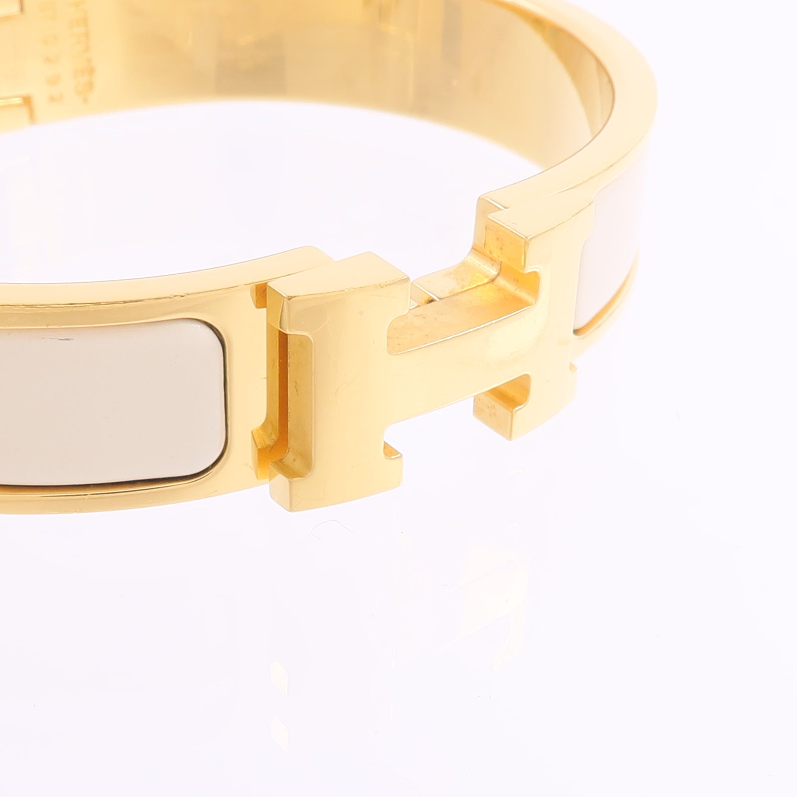 HERMES 金屬/琺瑯Clic H Bracelet手鐲