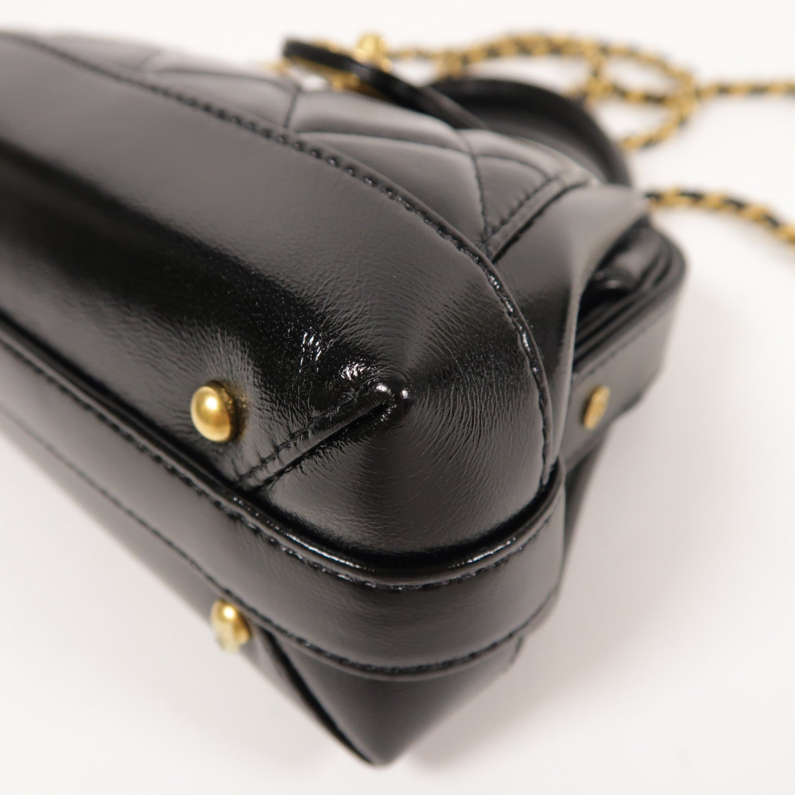 CHANEL【激減優惠】 牛皮皮革Shoulder Bag金扣鏈帶手挽肩背兩用袋