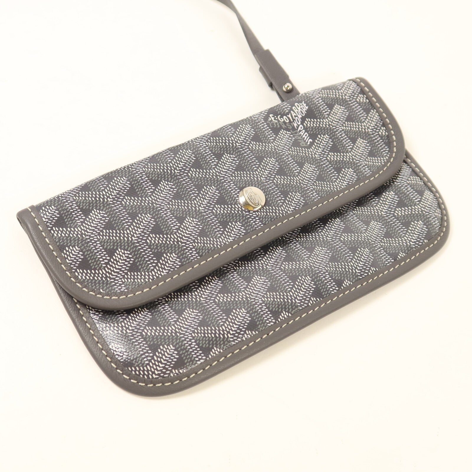 GOYARD 塗層帆布/牛皮皮革Anjou GM手挽袋