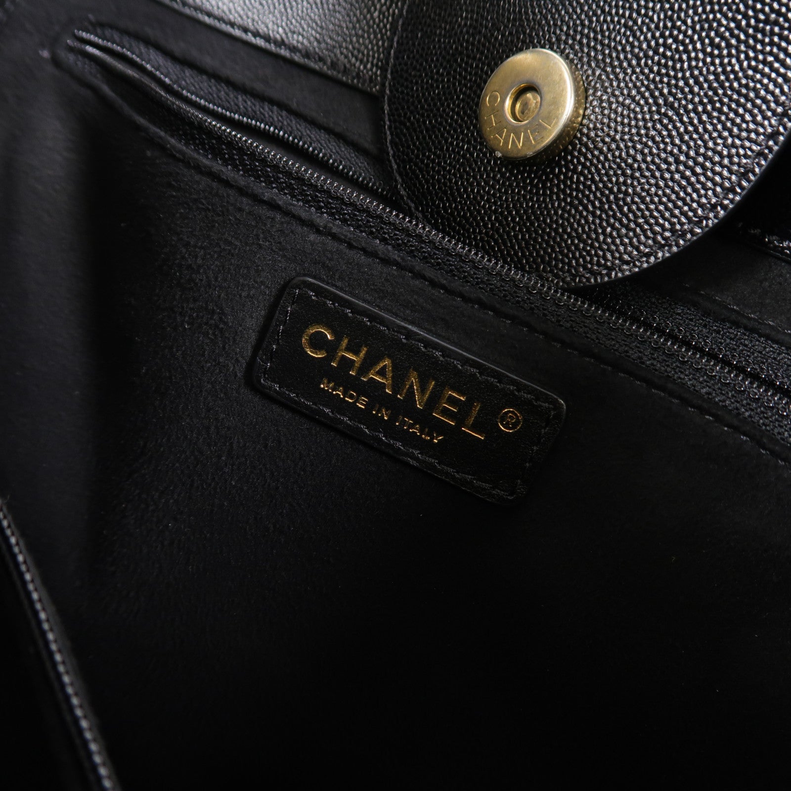 CHANEL 牛皮皮革Deauville Tote鏈帶手挽肩背兩用袋