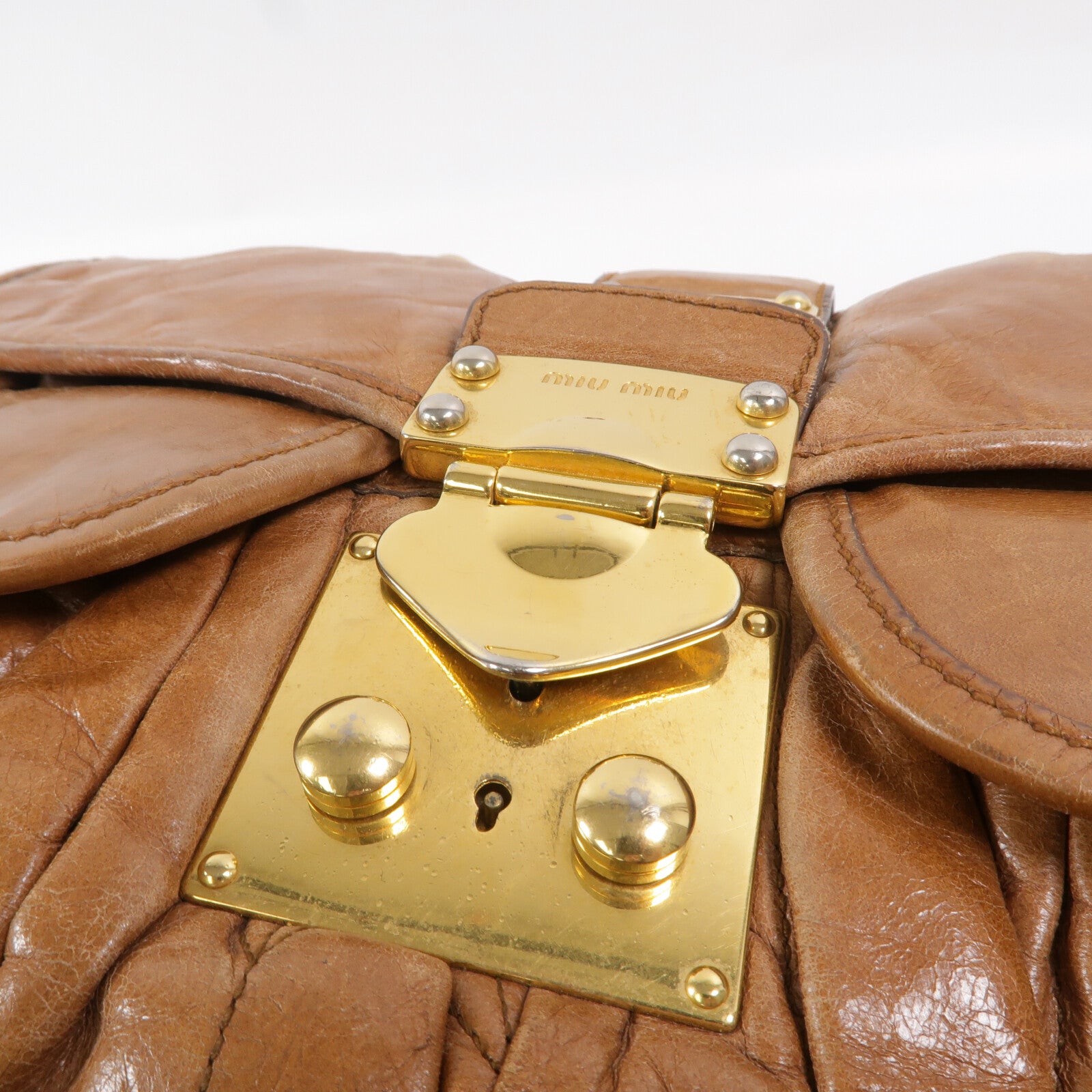 Miu Miu 牛皮皮革Shoulder Bag手挽肩背兩用袋