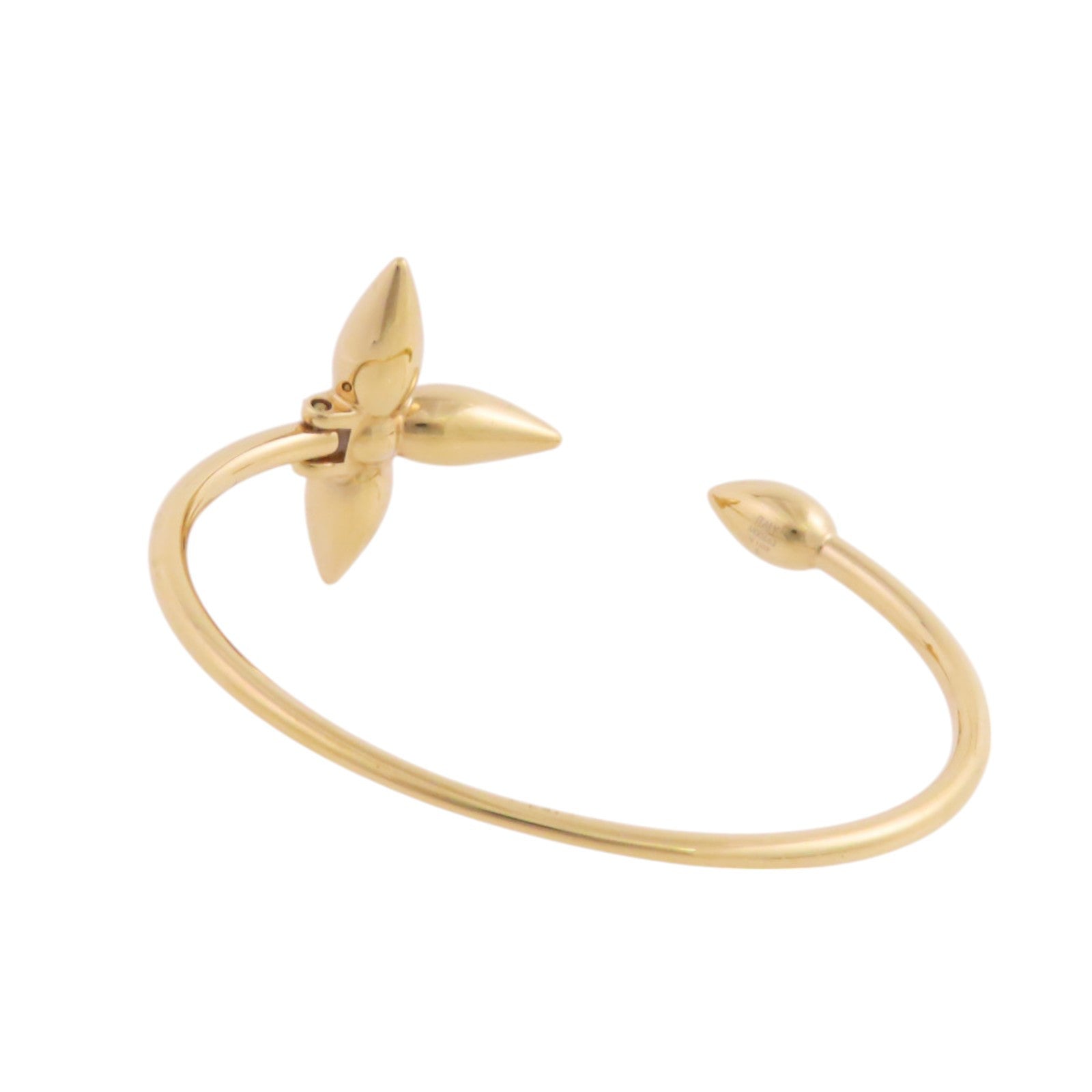 LOUIS VUITTON 金屬Rigid Louisette Bangle金扣手鐲