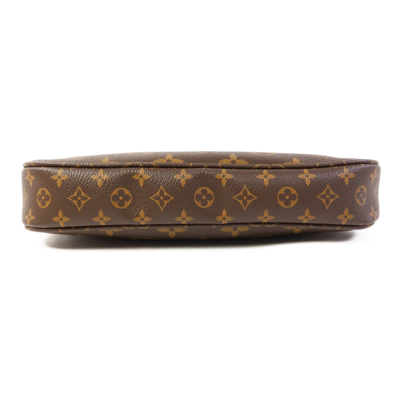 LOUIS VUITTON Monogram Multi Pochette Accessoires金扣手挽肩背兩用袋棕色