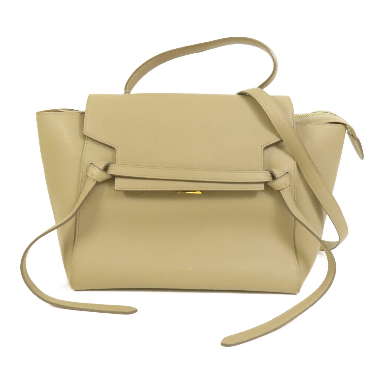 CELINE 牛皮皮革Mini Belt Bag金扣手挽肩背兩用袋