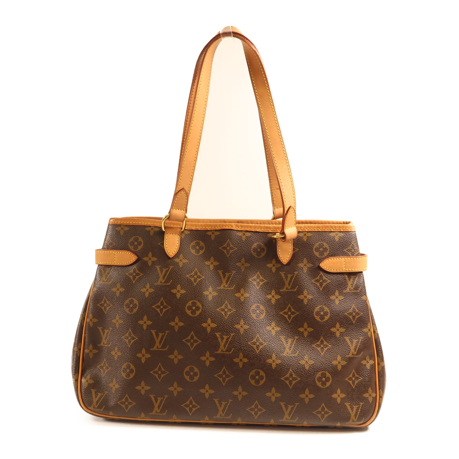 LOUIS VUITTON Monogram Batignolles Horizontal金扣肩背袋棕色