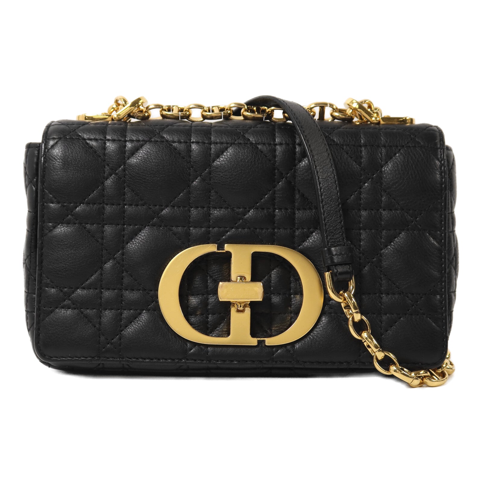 Dior 牛皮皮革Caro Bag Medium鏈帶肩背袋