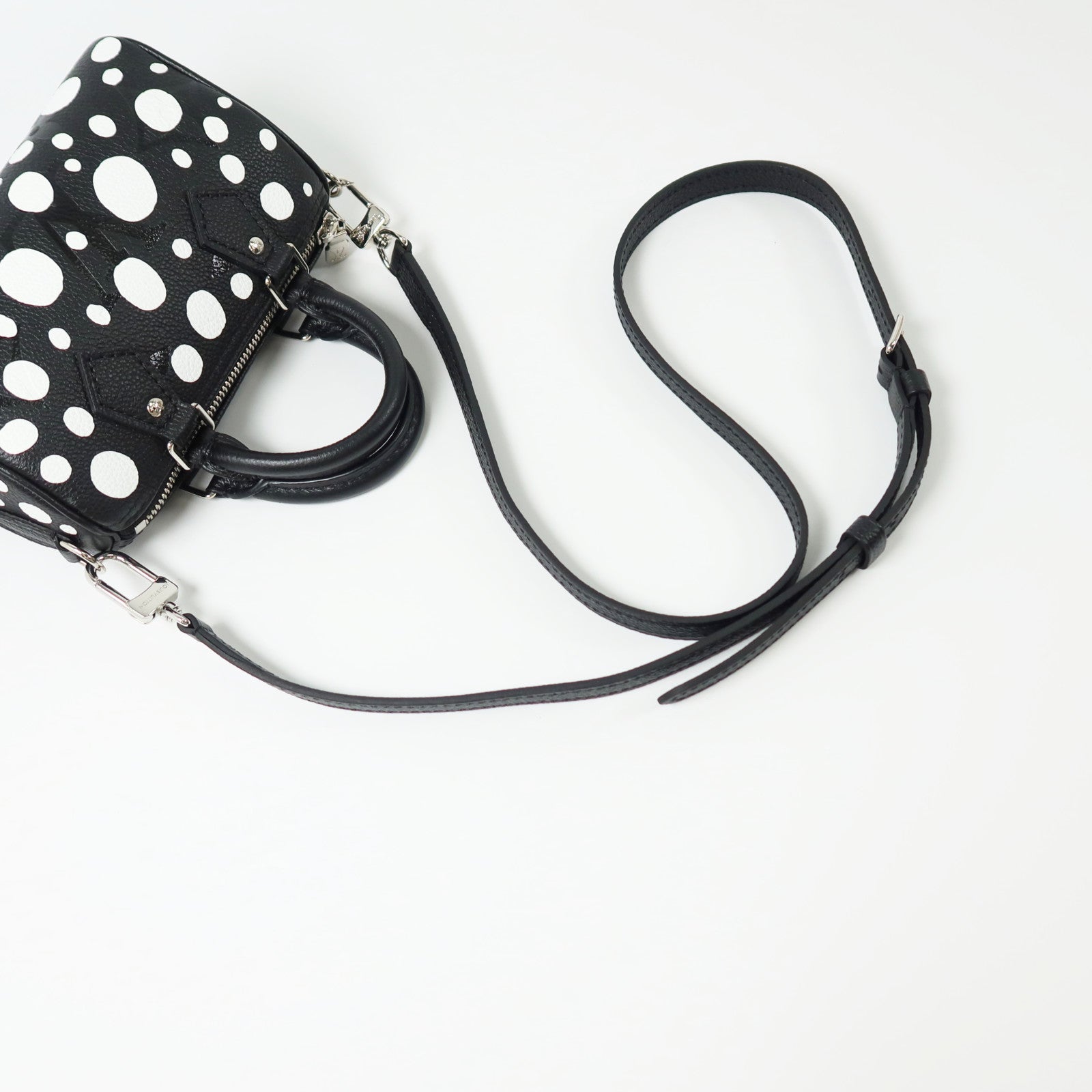LOUIS VUITTON Monogram Empreinte LVxYK Nano Speedy銀扣手挽肩背兩用袋
