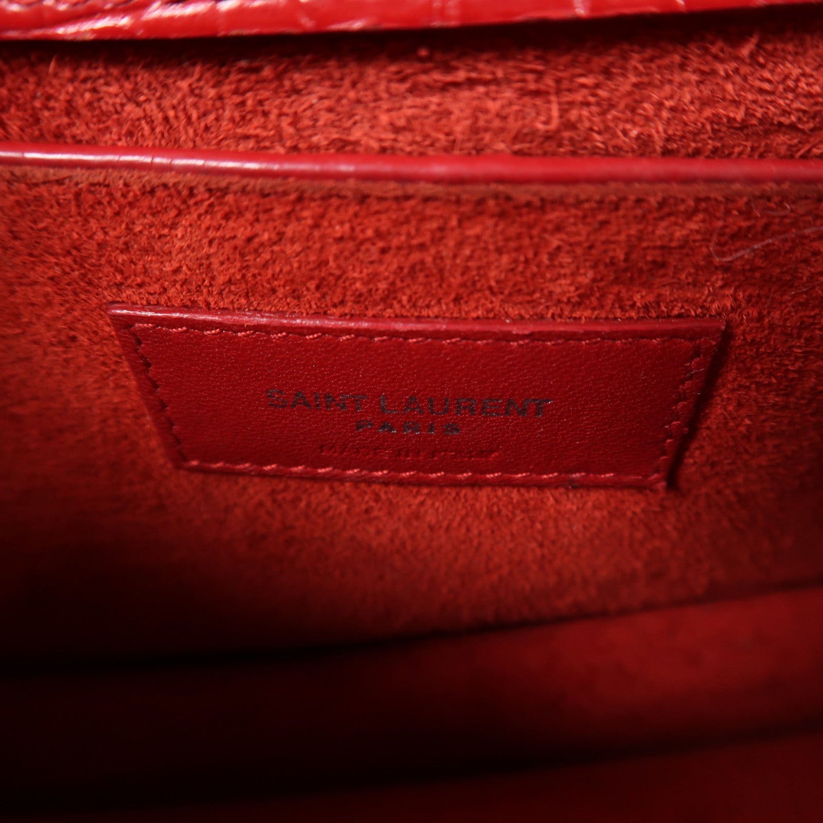 SAINT LAURENT 牛皮皮革Sunset Medium銀扣鏈帶肩背袋