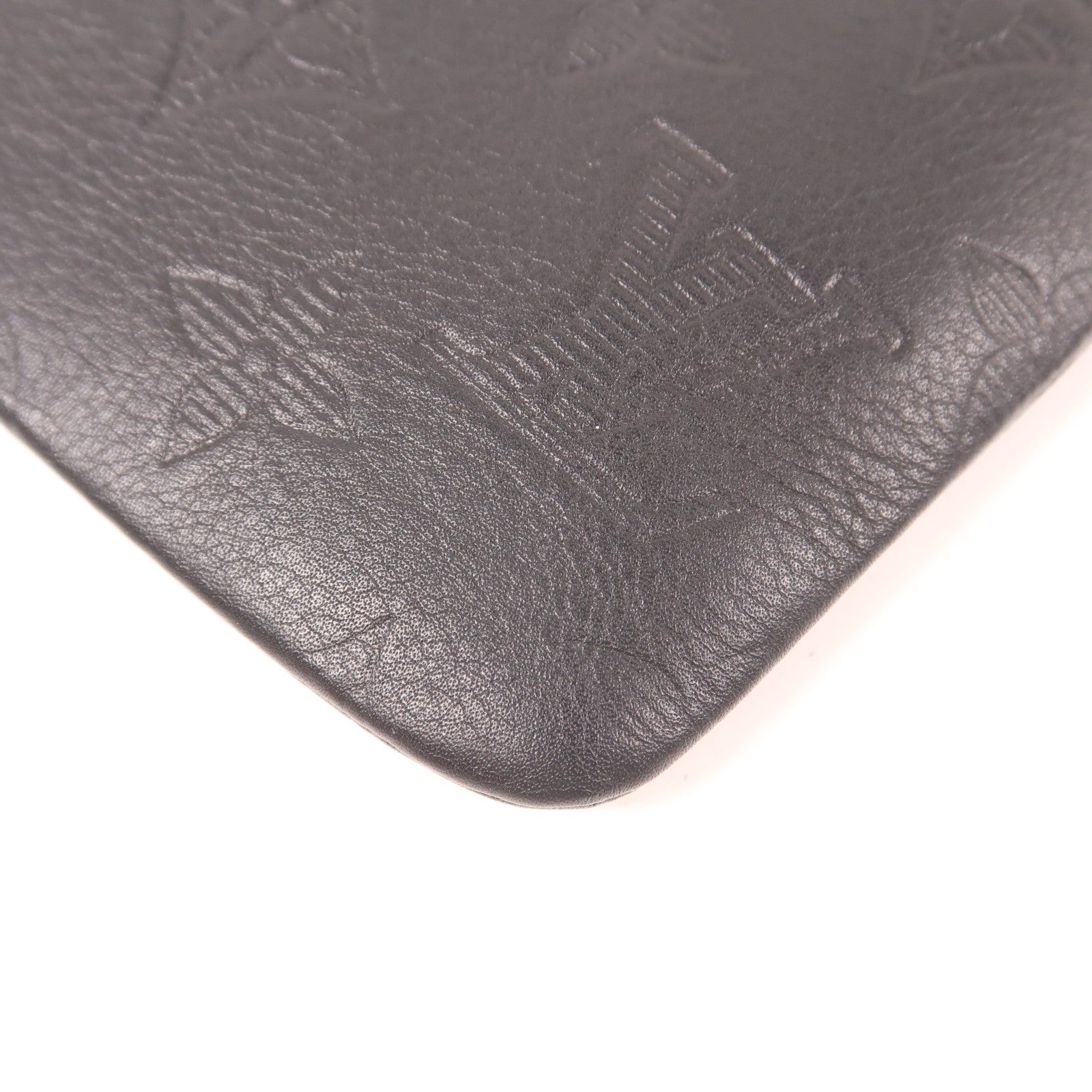 LOUIS VUITTON Monogram Shadow Pochette Discovery手拿包黑色