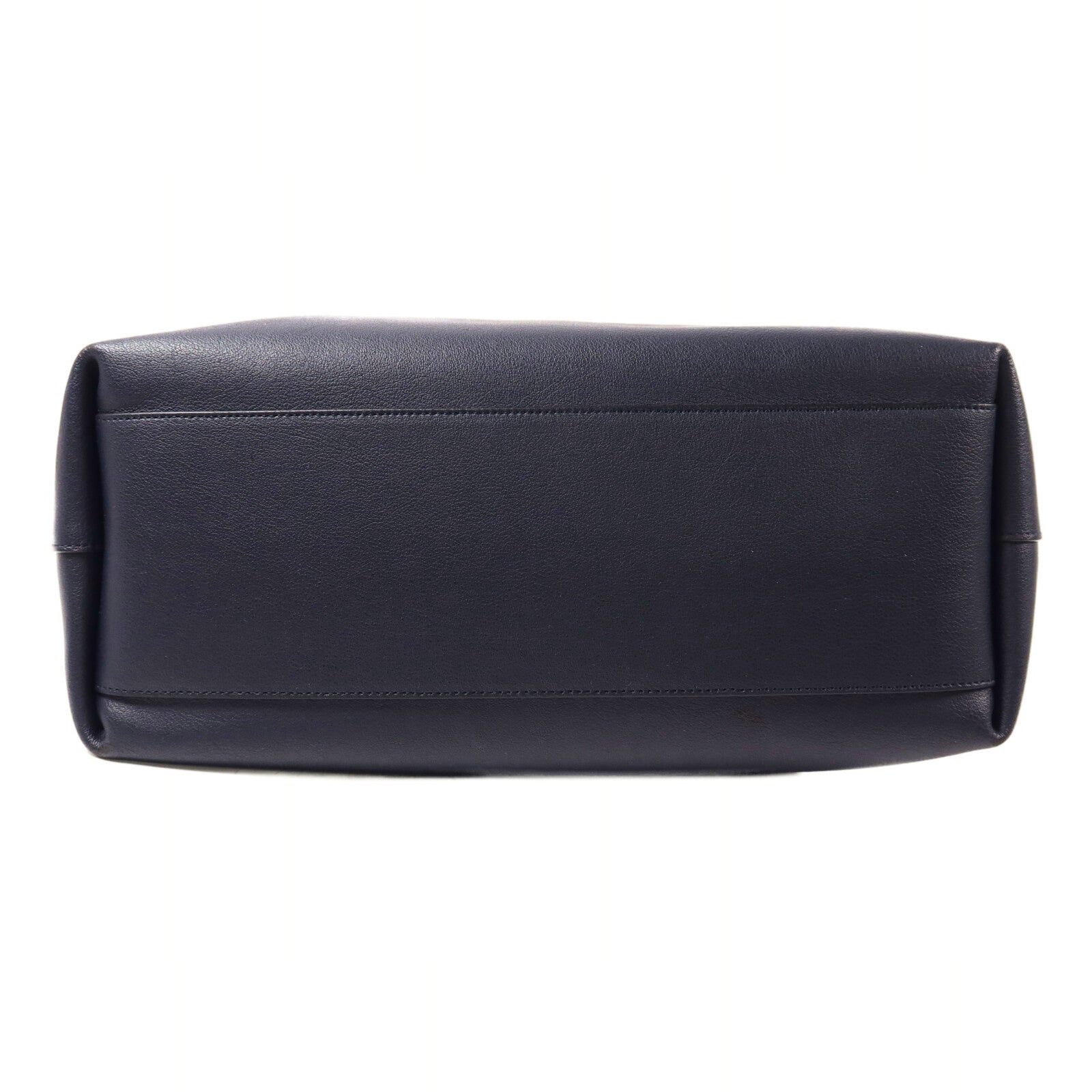 YVES SAINT LAURENT 牛皮皮革Tote Bag銀扣手挽袋
