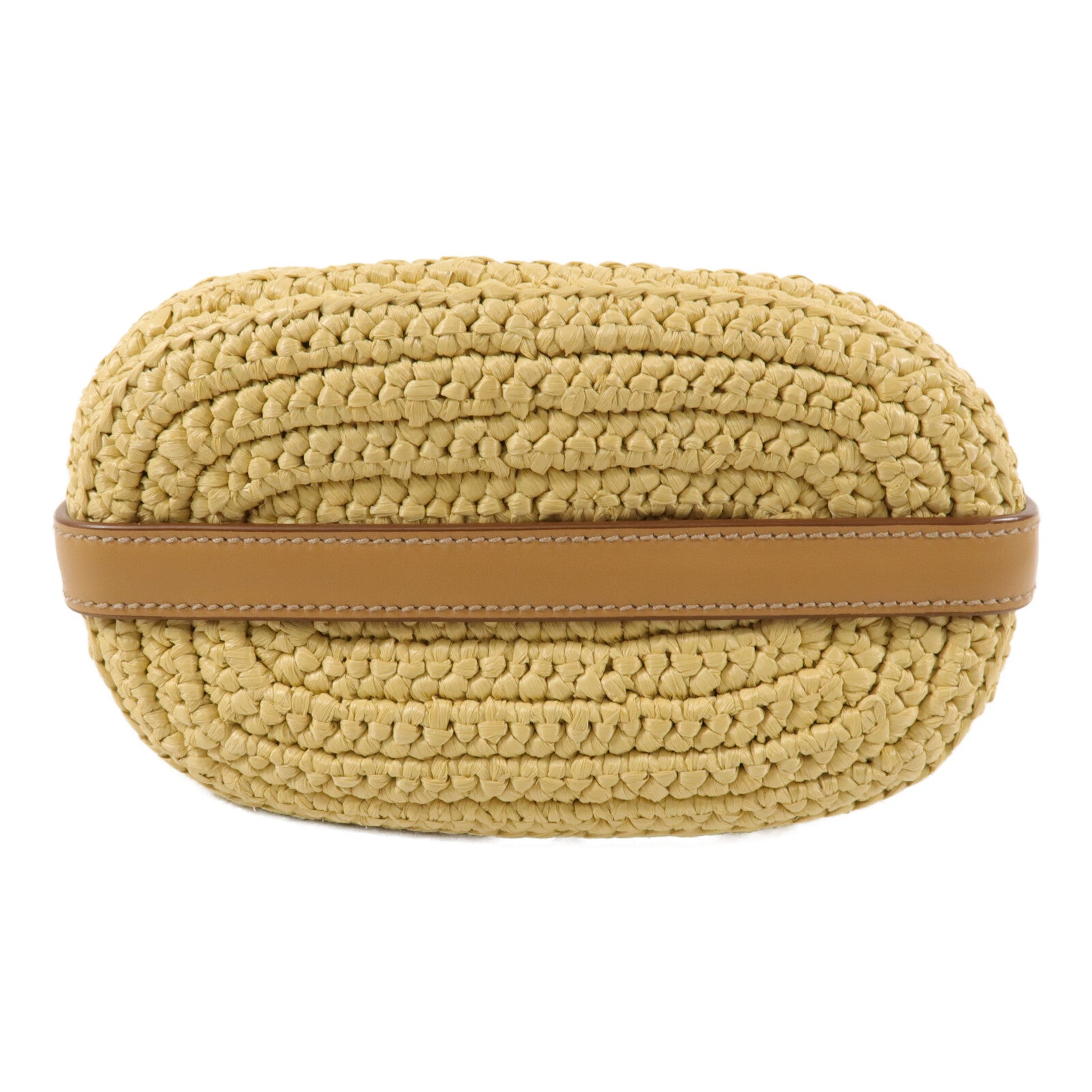 PRADA Viscose Small Crochet and Leather Bucket Bag手挽肩背兩用袋