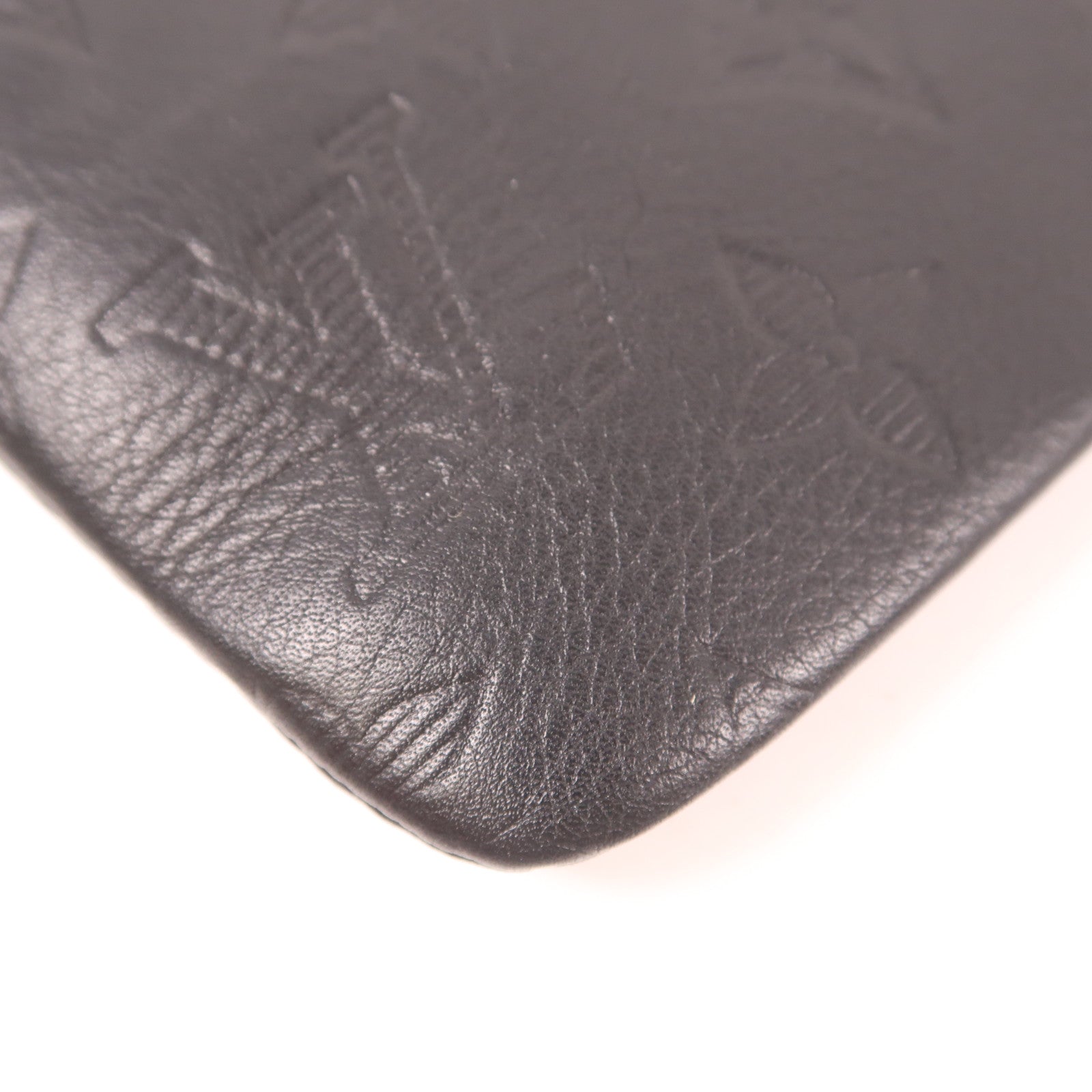 LOUIS VUITTON Monogram Shadow Pochette Discovery手拿包黑色