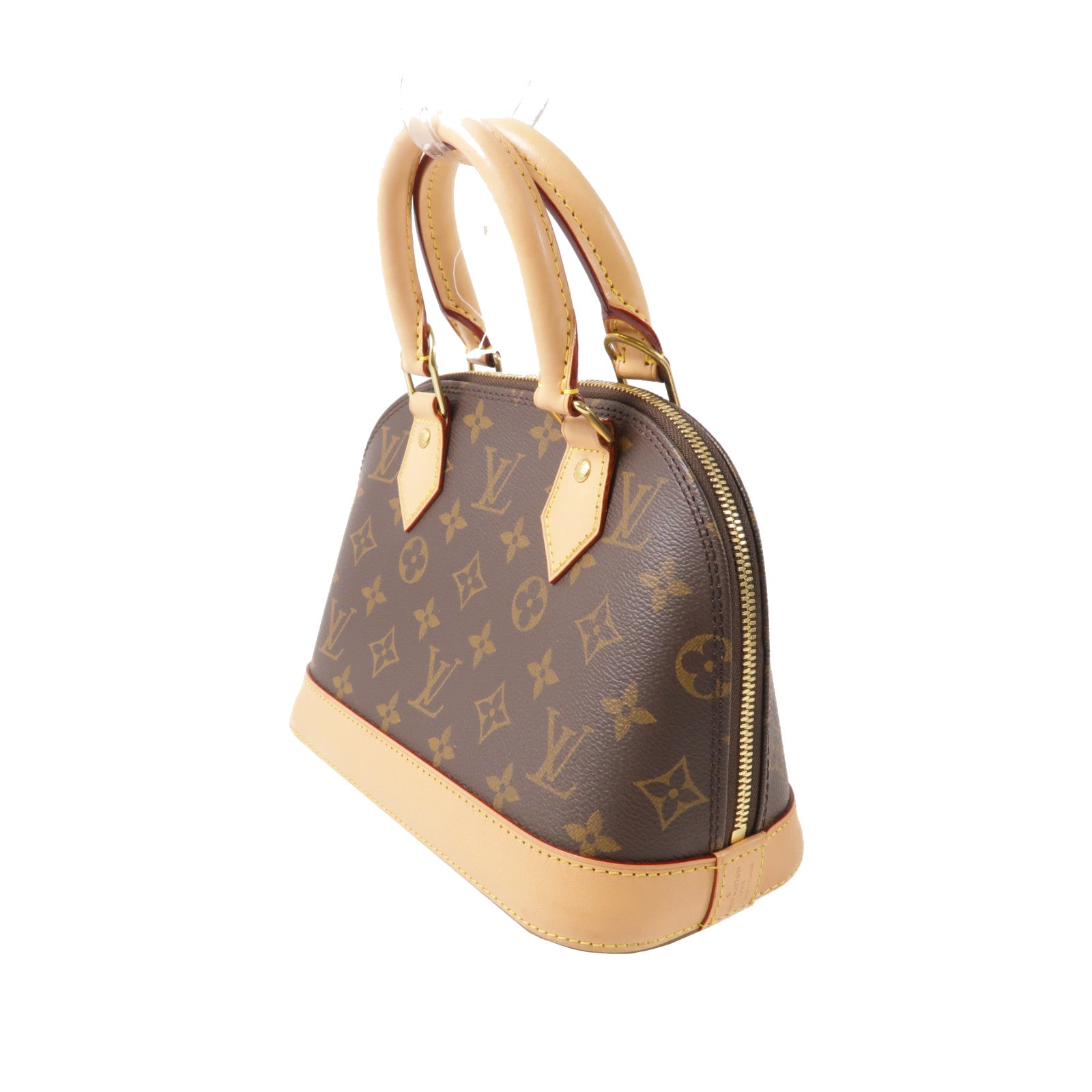 LOUIS VUITTON Monogram Alma BB金扣手挽肩背兩用袋啡色