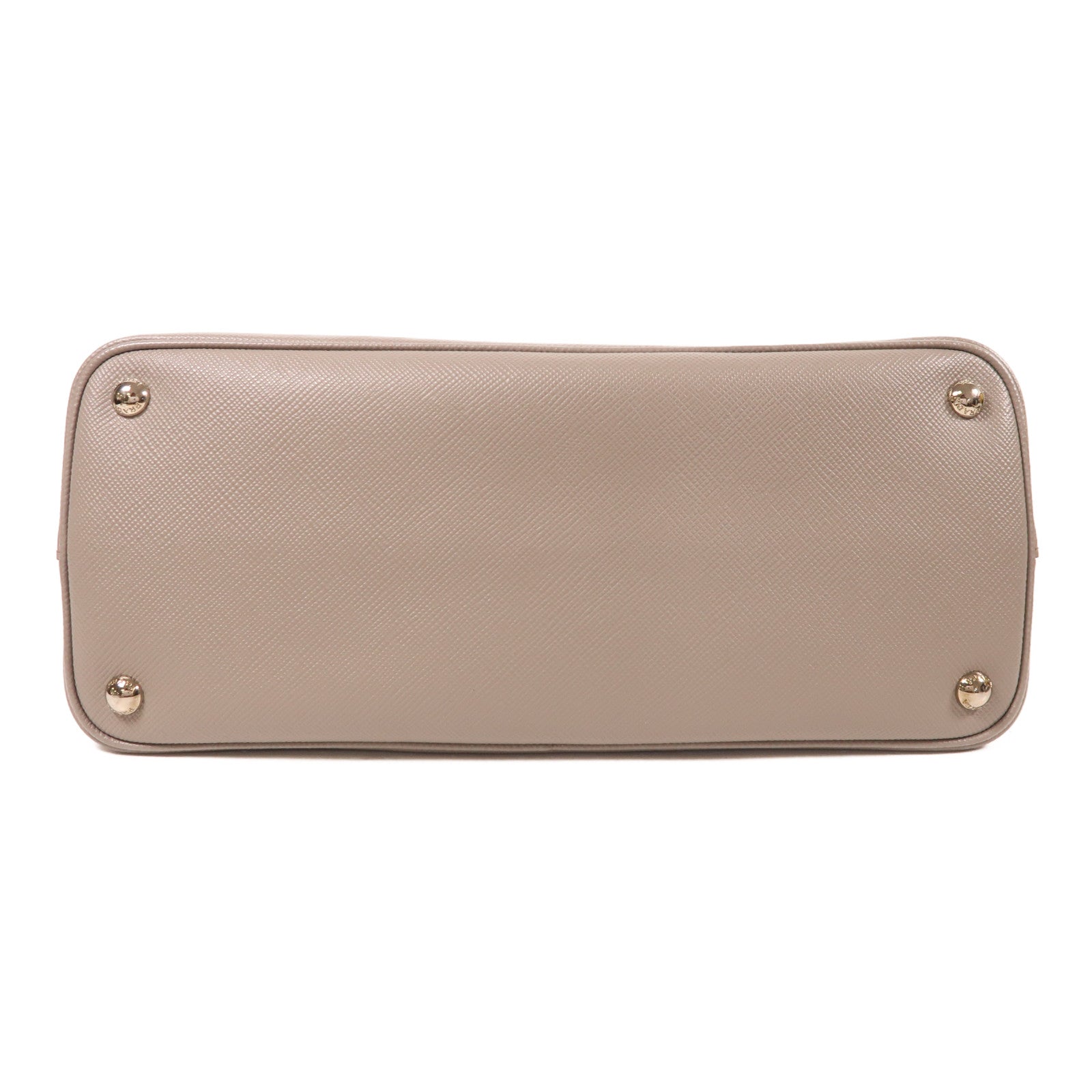 PRADA 牛皮皮革Shoulder Tote銀扣手挽肩背兩用袋