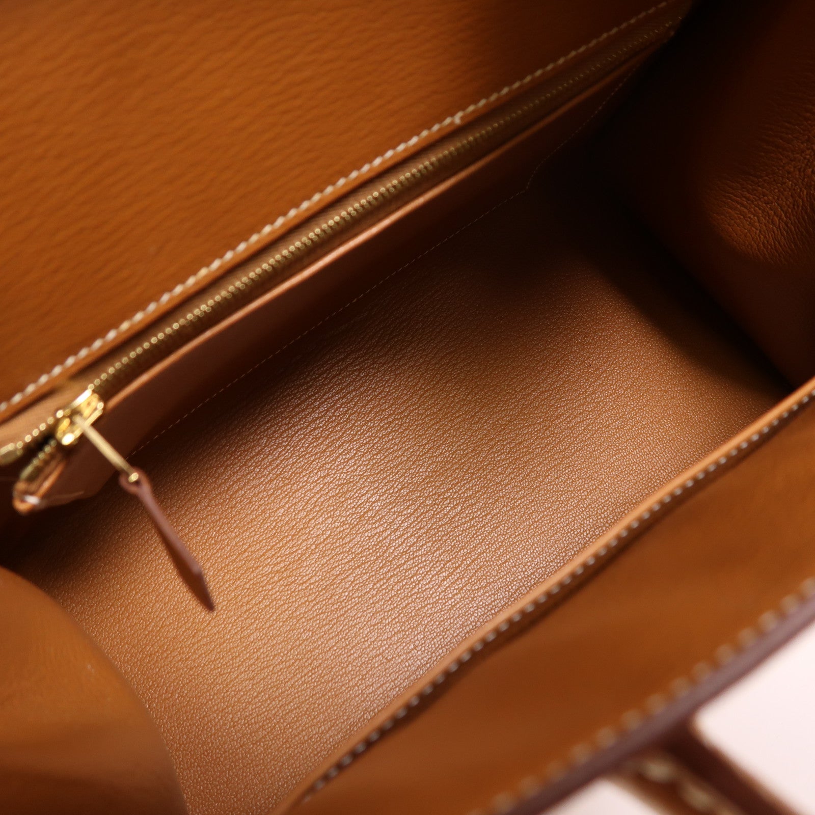 HERMES Madame皮革Birkin 25金扣手挽袋Gold