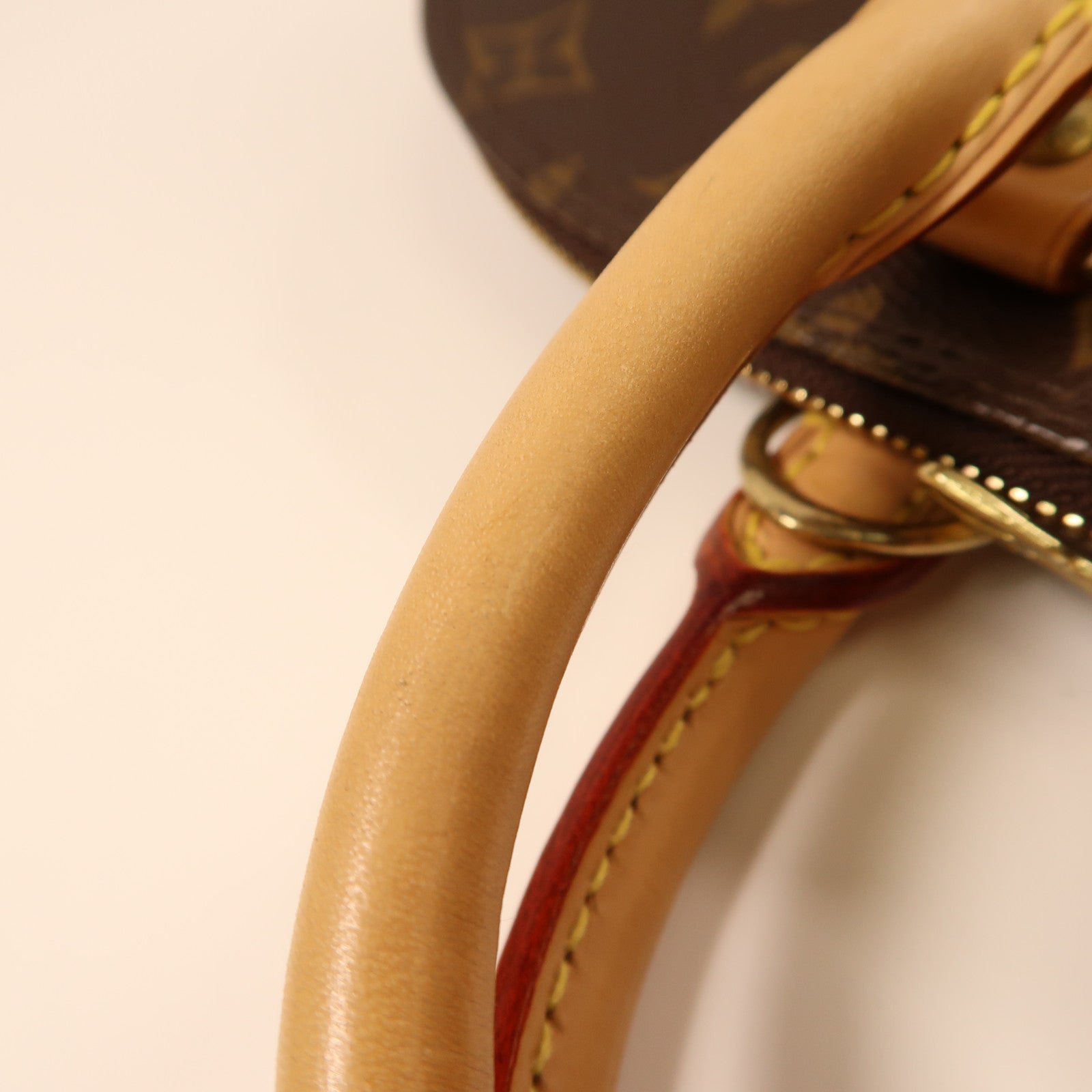 LOUIS VUITTON Monogram Alma PM金扣手挽袋啡色