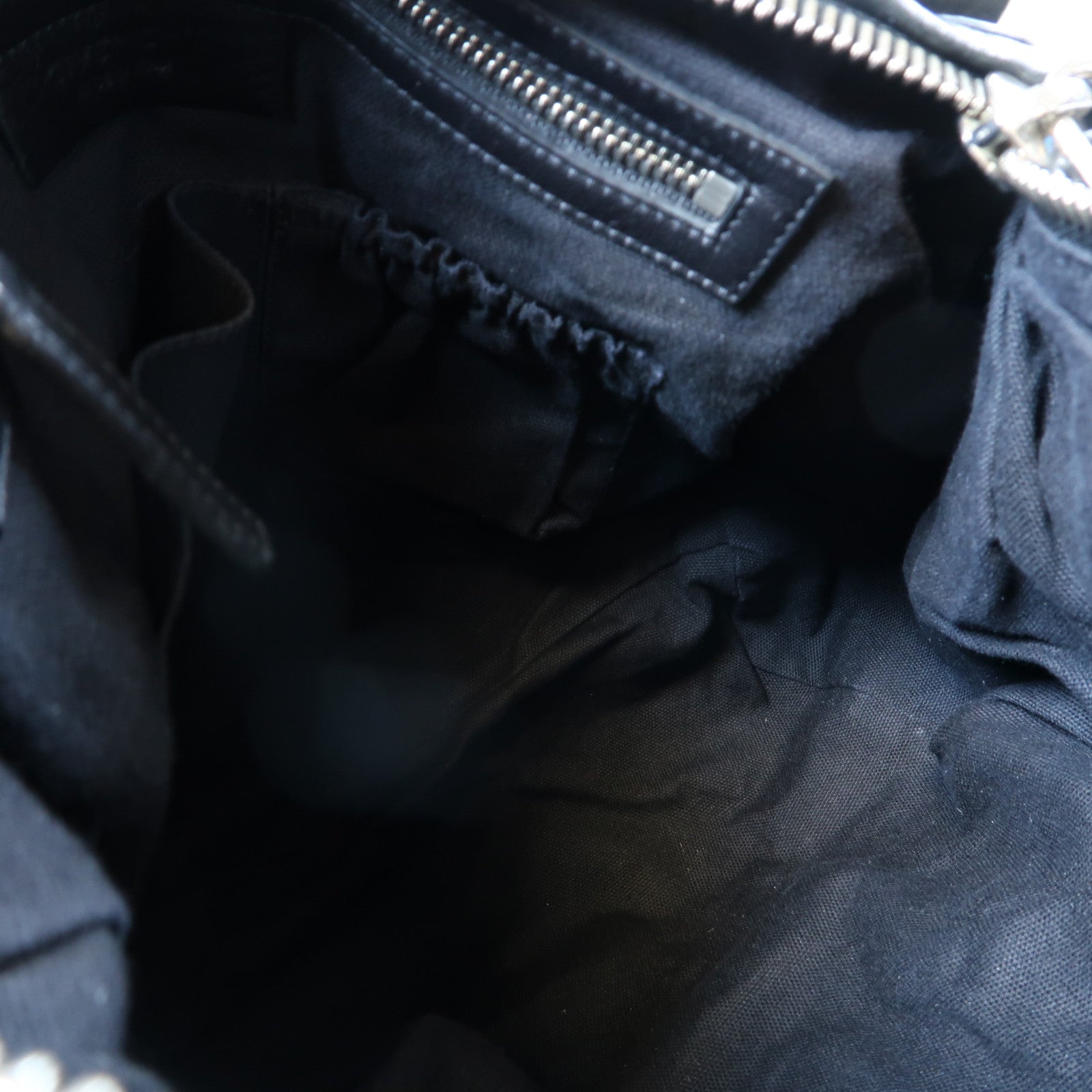 GIVENCHY 【激減優惠】牛皮皮革2 Way Shoulder Bag銀扣手挽肩背兩用袋黑色
