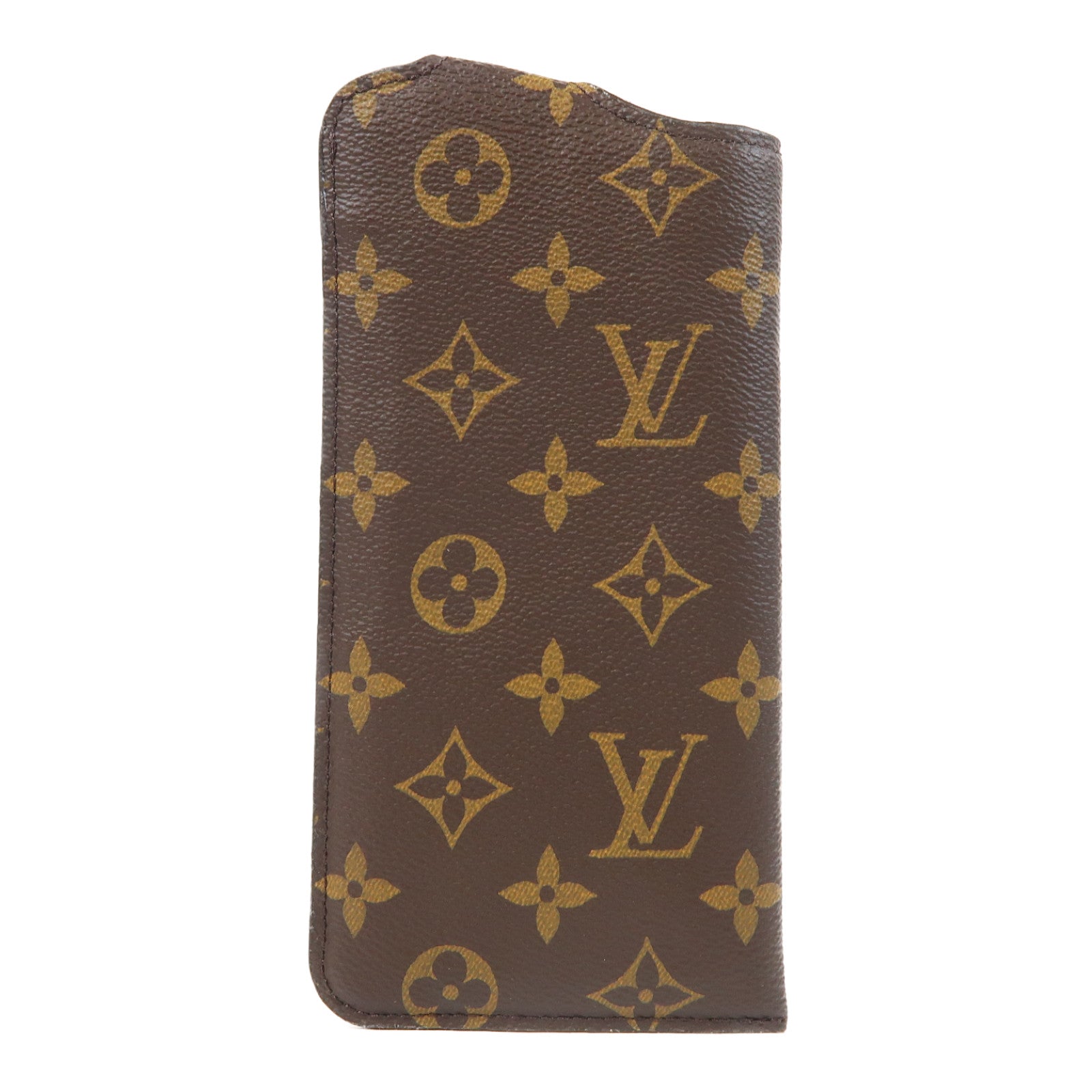 LOUIS VUITTON Monogram Sunglasses Case金扣眼鏡套棕色