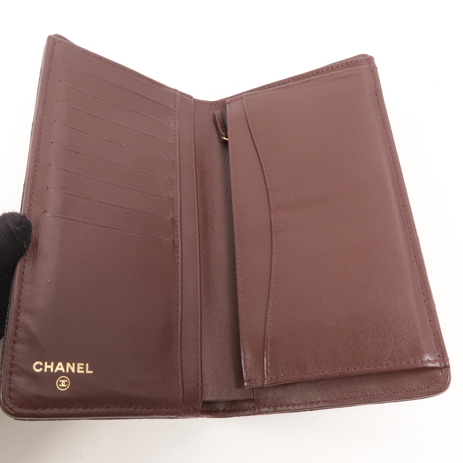 CHANEL 牛皮皮革Classic Long Flap Wallet長錢包