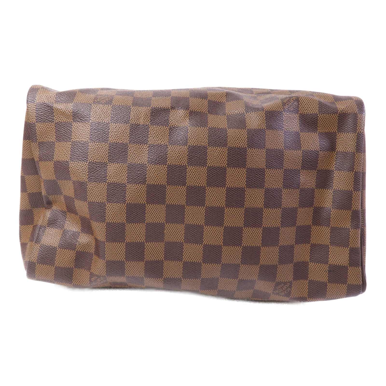 LOUIS VUITTON Damier Speedy 30金扣手挽袋