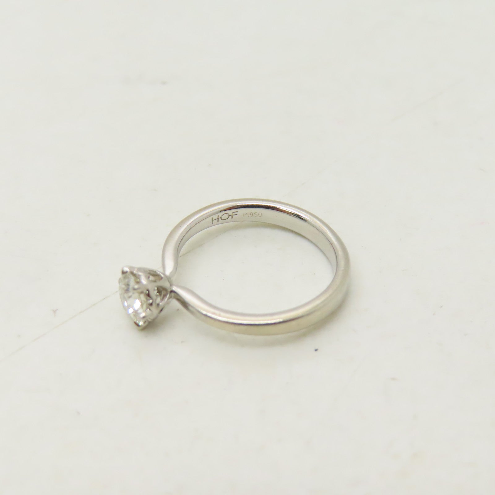 JEWELRY **【激減優惠】PT950鉑金Diamond Ring0.506ct鑽石戒指US#4