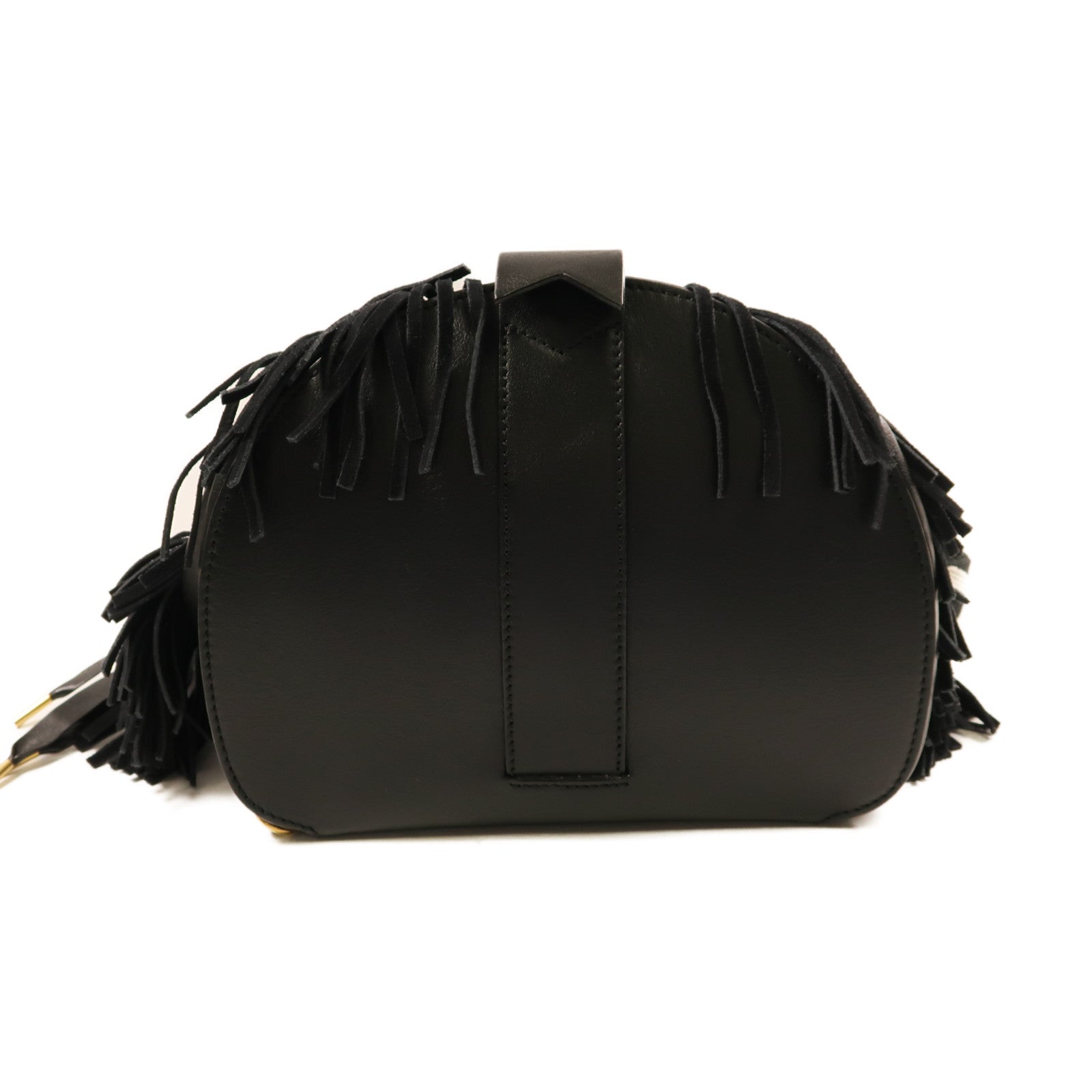 BALLY 牛皮皮革Shoulder Bag金扣手挽肩背兩用袋黑色