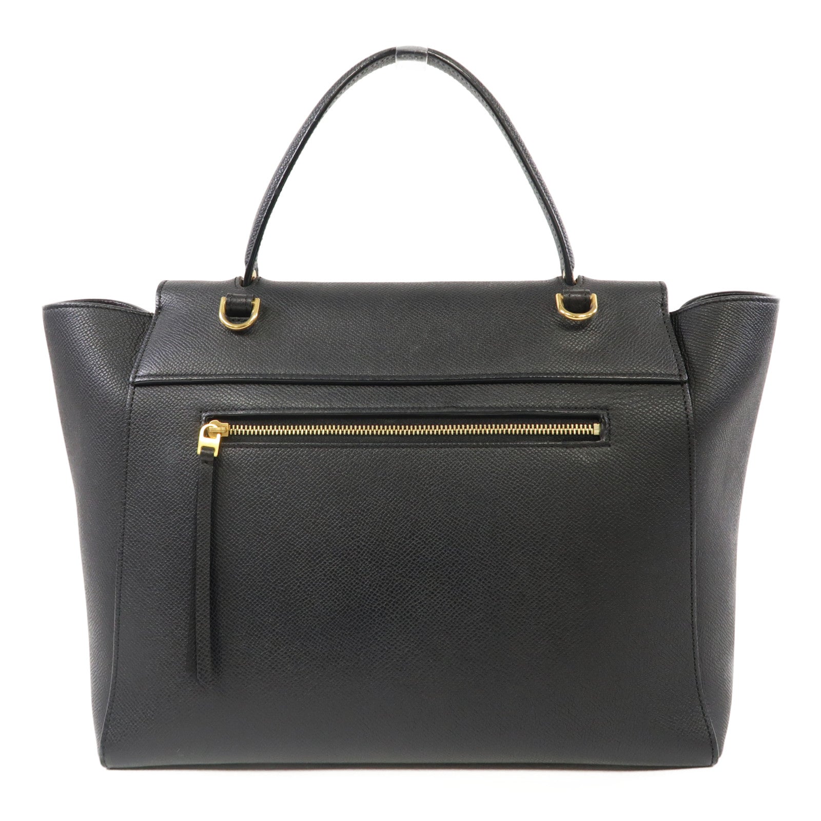 CELINE 牛皮皮革Belt Bag金扣手挽肩背兩用袋黑色