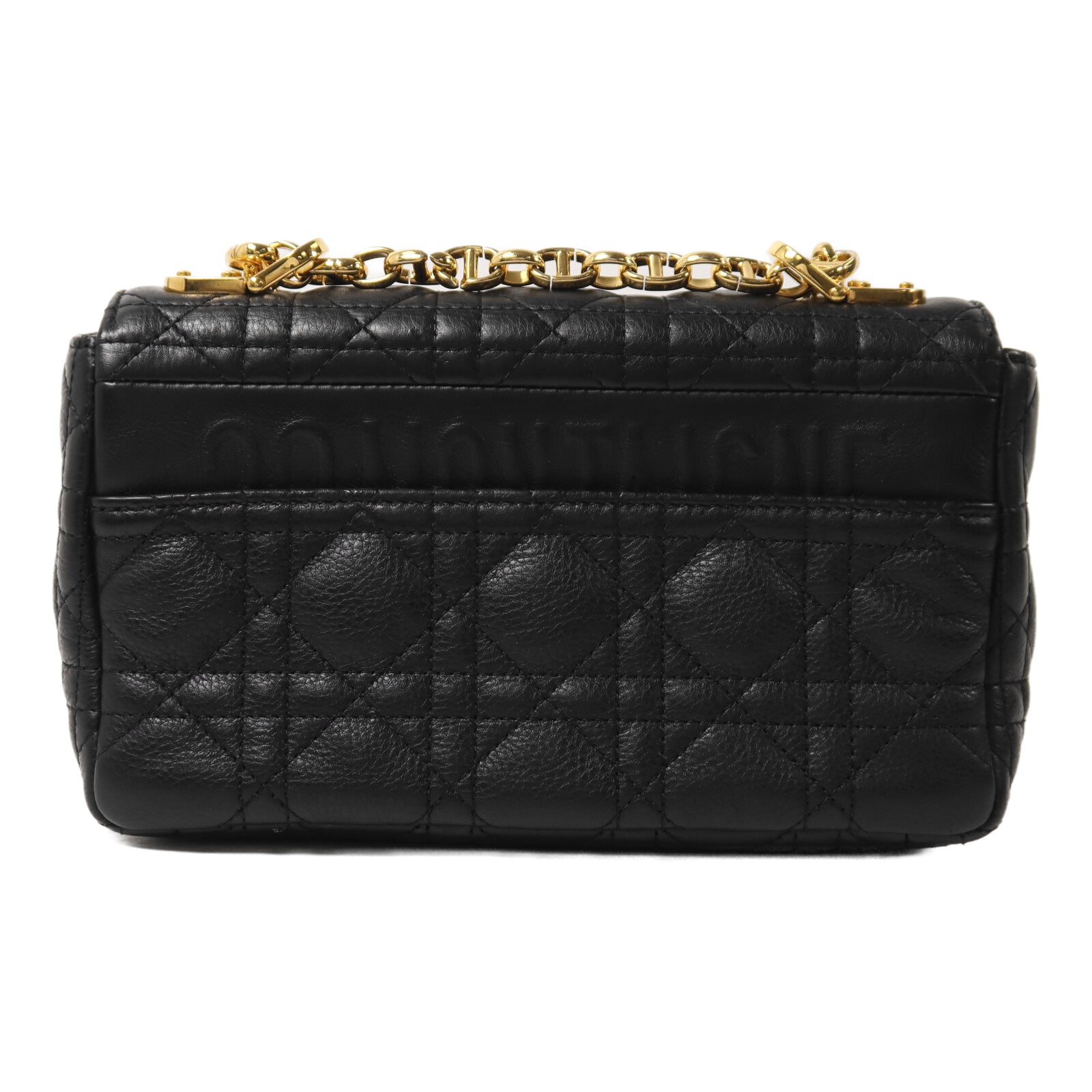 Dior 牛皮皮革Caro Bag Medium鏈帶肩背袋