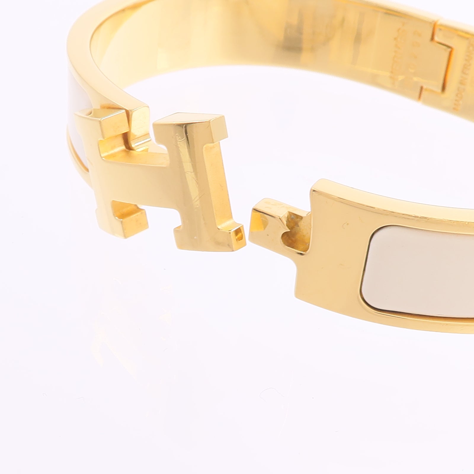 HERMES 金屬/琺瑯Clic H Bracelet手鐲