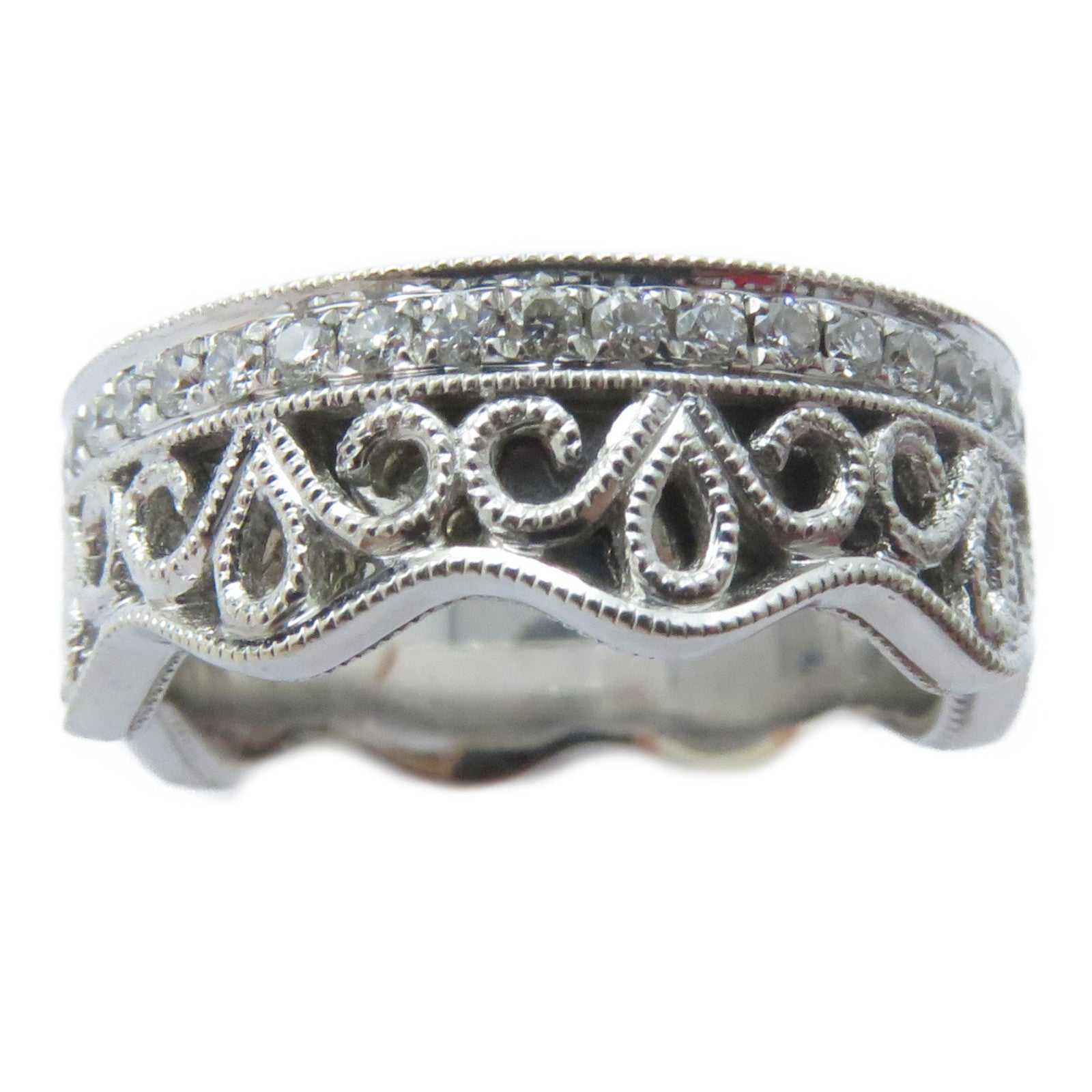 JEWELRY 【激減優惠】18K白金Diamond Ring鑽石戒指US#3.5
