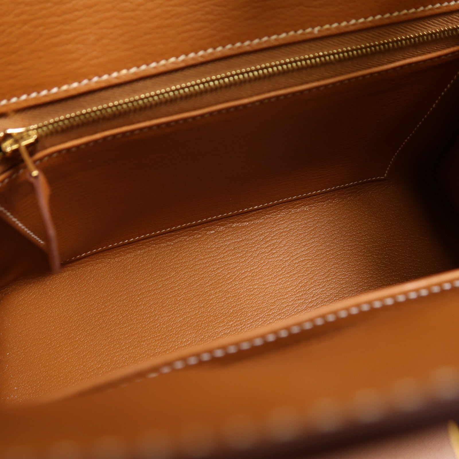 HERMES Madame皮革Birkin 25金扣手挽袋Gold
