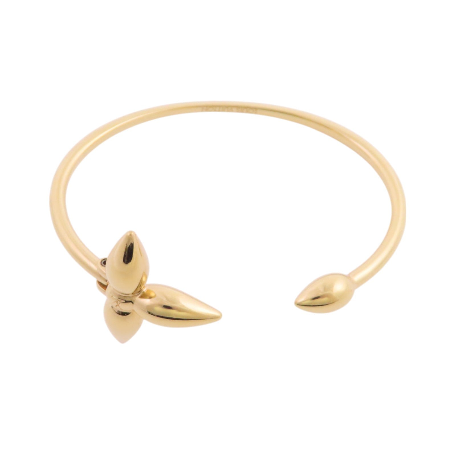LOUIS VUITTON 金屬Rigid Louisette Bangle金扣手鐲
