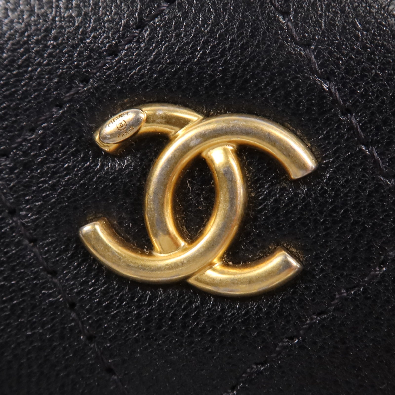 CHANEL 牛皮皮革Chain Shoulder Bag金扣鏈帶肩背袋