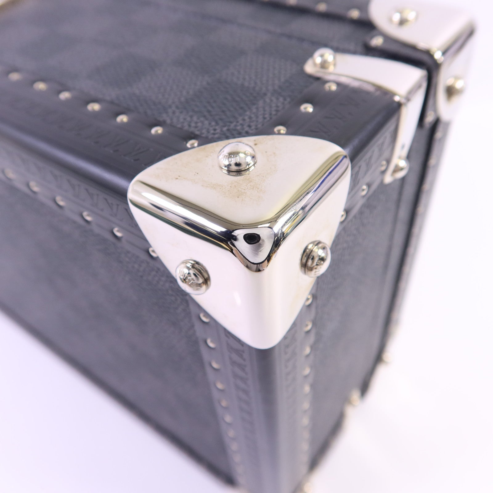 LOUIS VUITTON Damier Graphite Coffret 8 Montres銀扣手錶收納盒