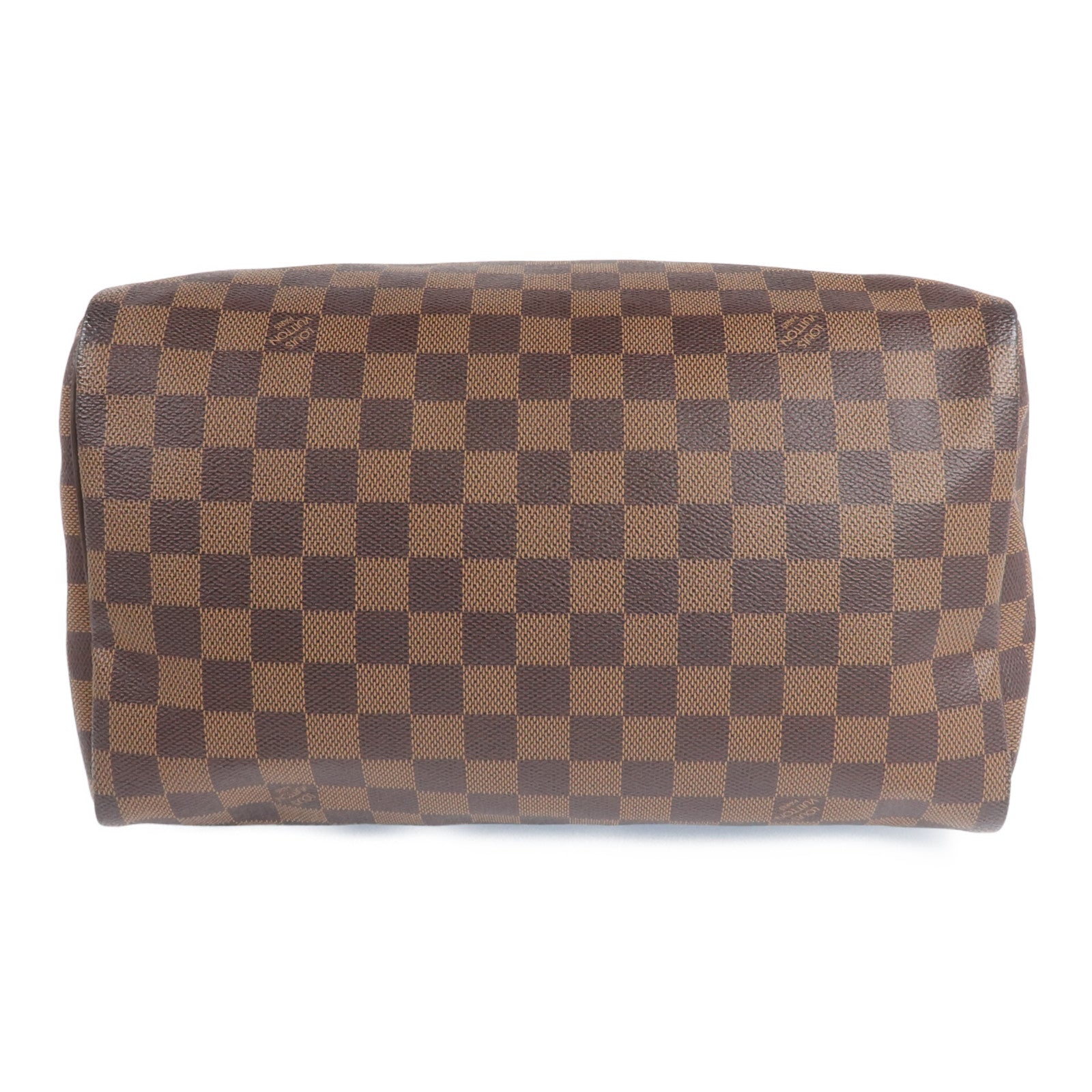 LOUIS VUITTON Damier Speedy 30金扣手挽袋