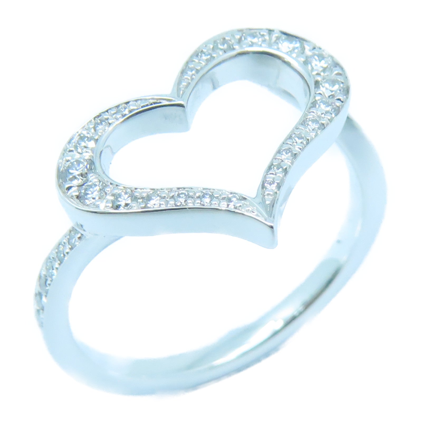 PIAGET 【激減優惠】18K白金Heart Ring戒指US#6