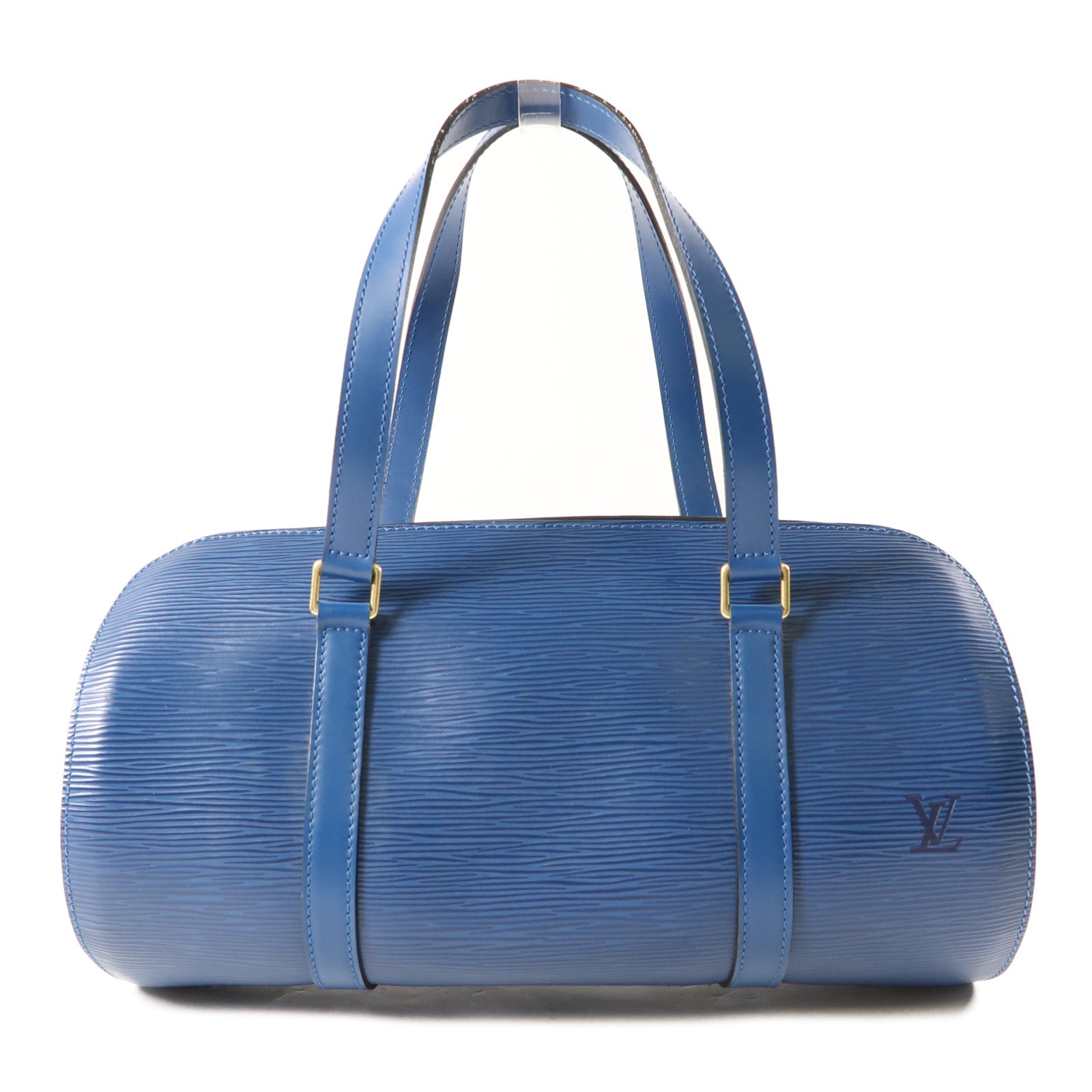 LOUIS VUITTON Epi Soufflot手挽袋藍色
