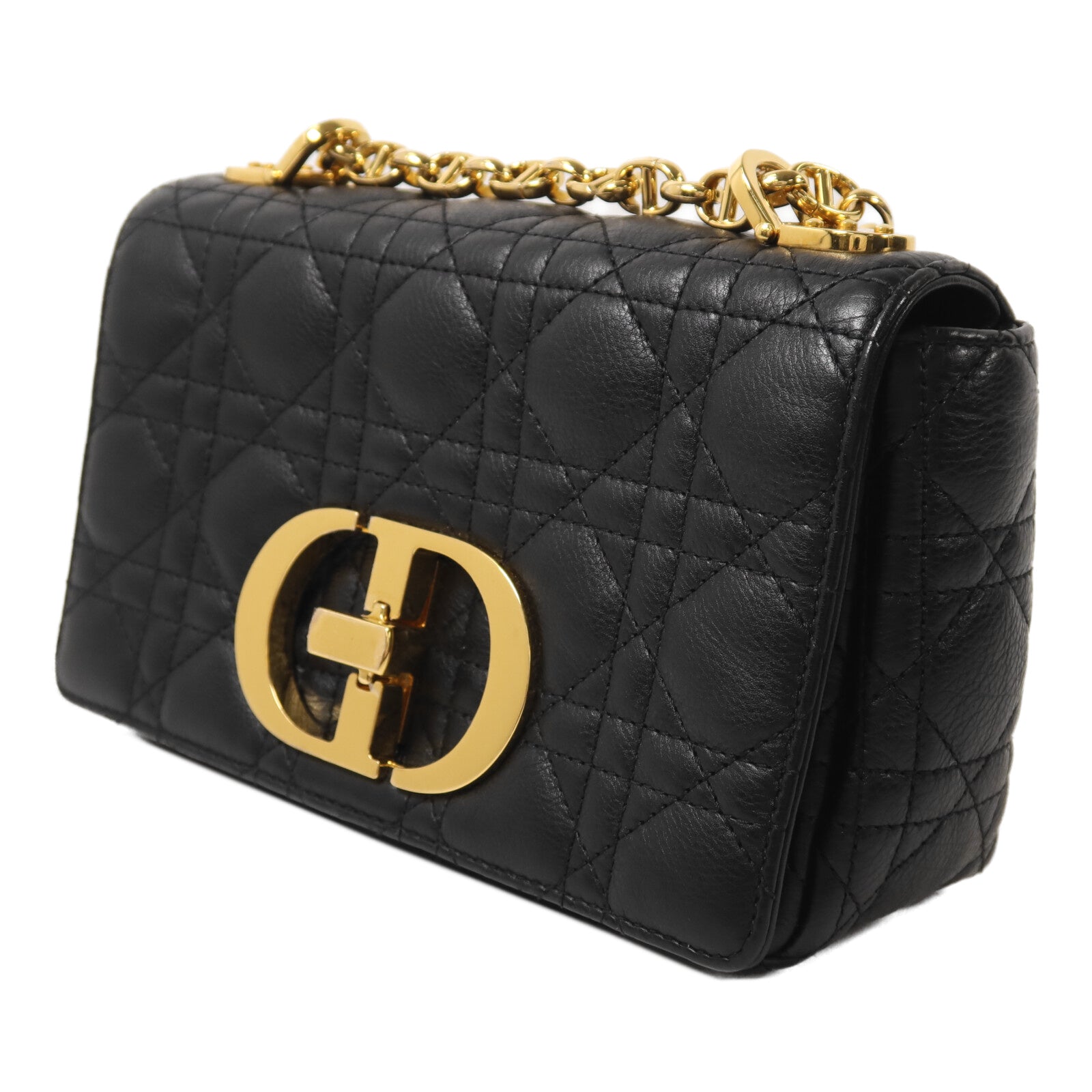 Dior 牛皮皮革Caro Bag Medium鏈帶肩背袋
