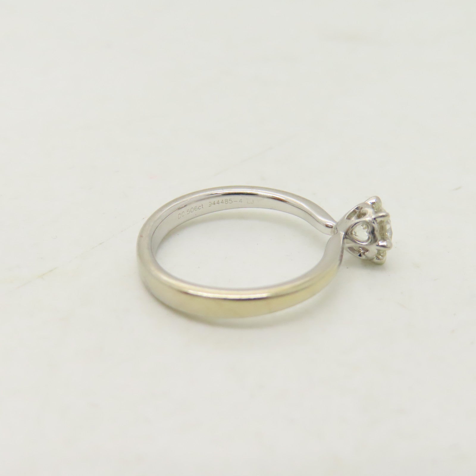 JEWELRY **【激減優惠】PT950鉑金Diamond Ring0.506ct鑽石戒指US#4