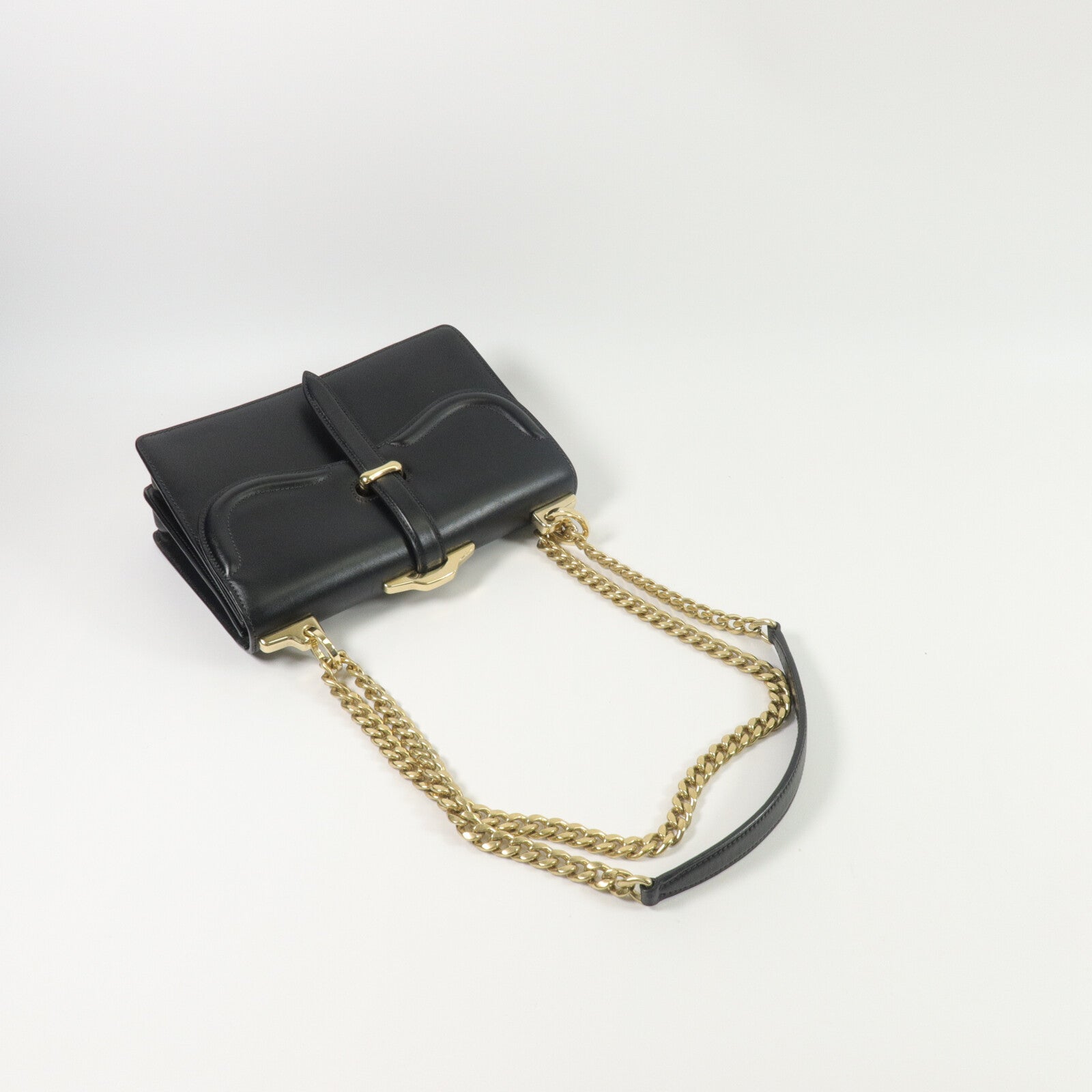 PRADA 牛皮皮革Belle鏈帶肩背袋