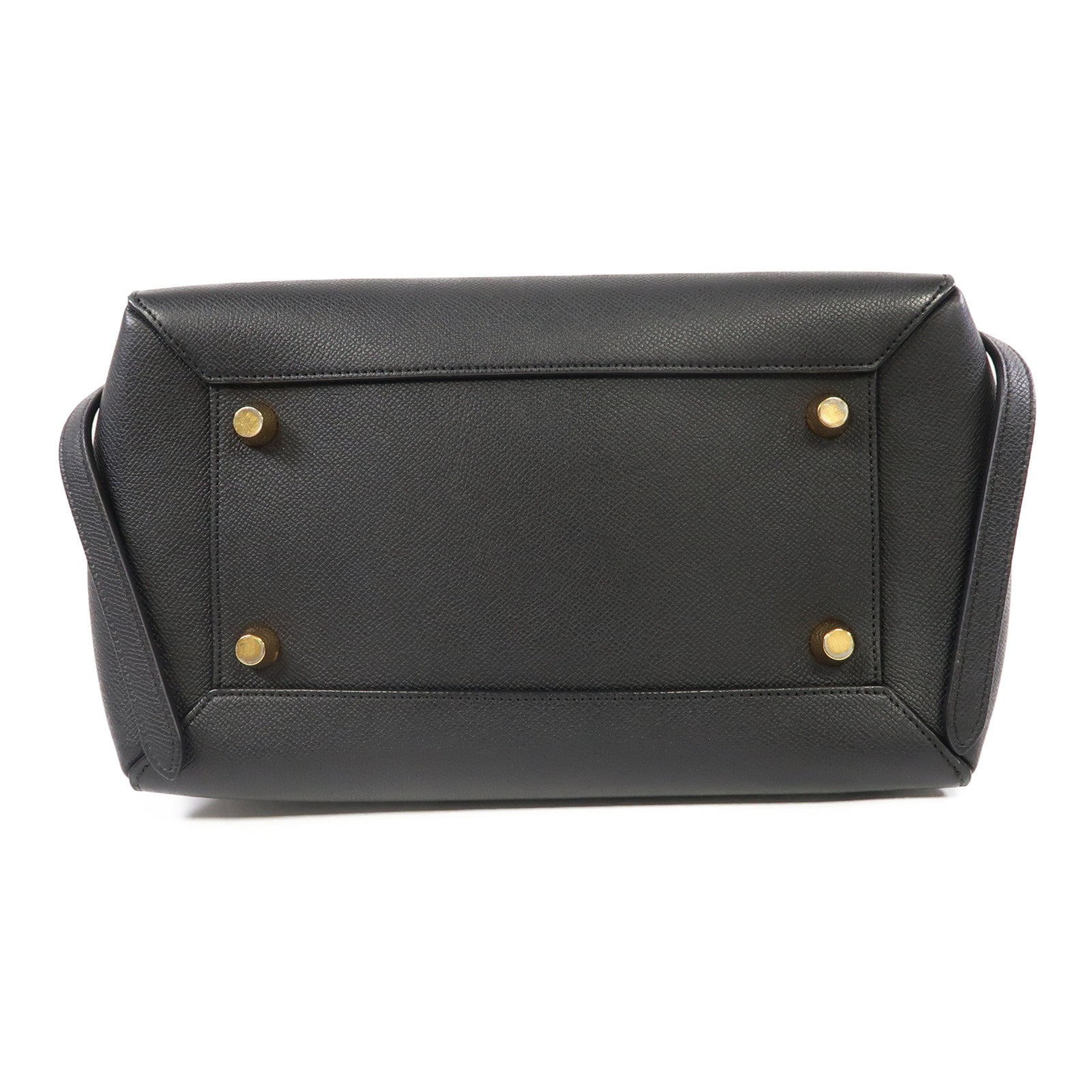 CELINE 牛皮皮革Belt Bag金扣手挽肩背兩用袋黑色