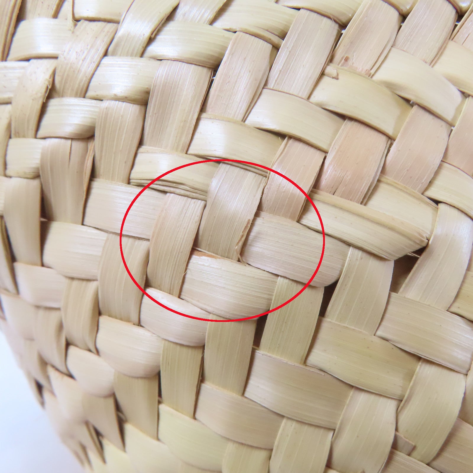LOEWE 【激減優惠】Raffia/皮革Basket In Palm銀扣手挽袋米色/白色